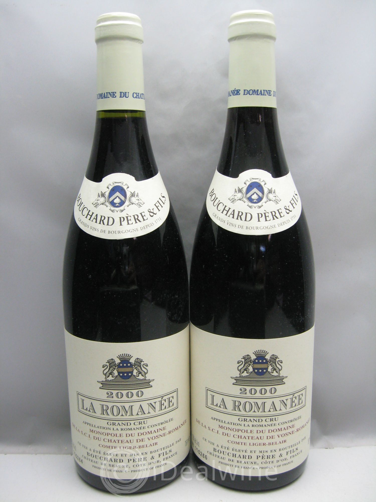 La Romanée Grand Cru Comte Liger-Belair (Domaine du) Bouchard P&F (CB sans couvercle) 2000 - Lot de 6 bouteilles - 2