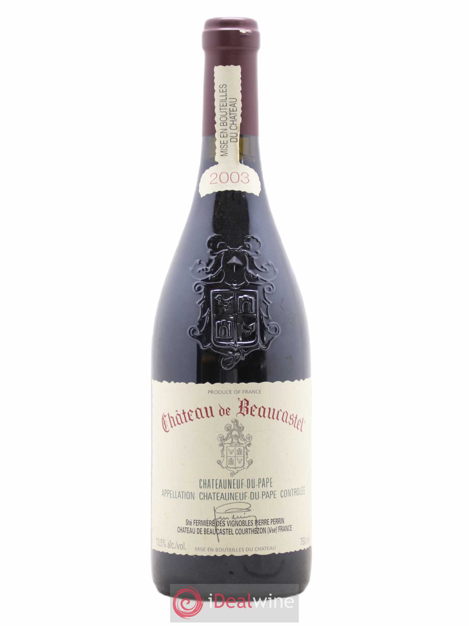Châteauneuf-du-Pape Château de Beaucastel Famille Perrin 2003 - Lot de 1 bouteille - 0