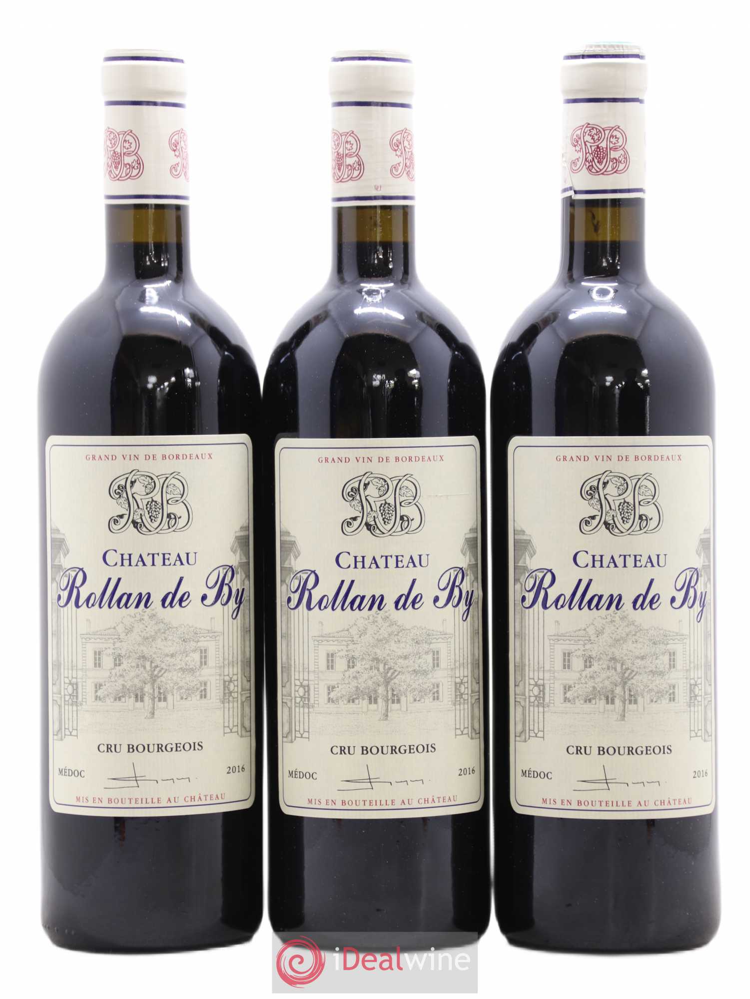 Château Rollan de By Cru Bourgeois (sans prix de réserve) 2016 - Lot de 3 bouteilles - 0