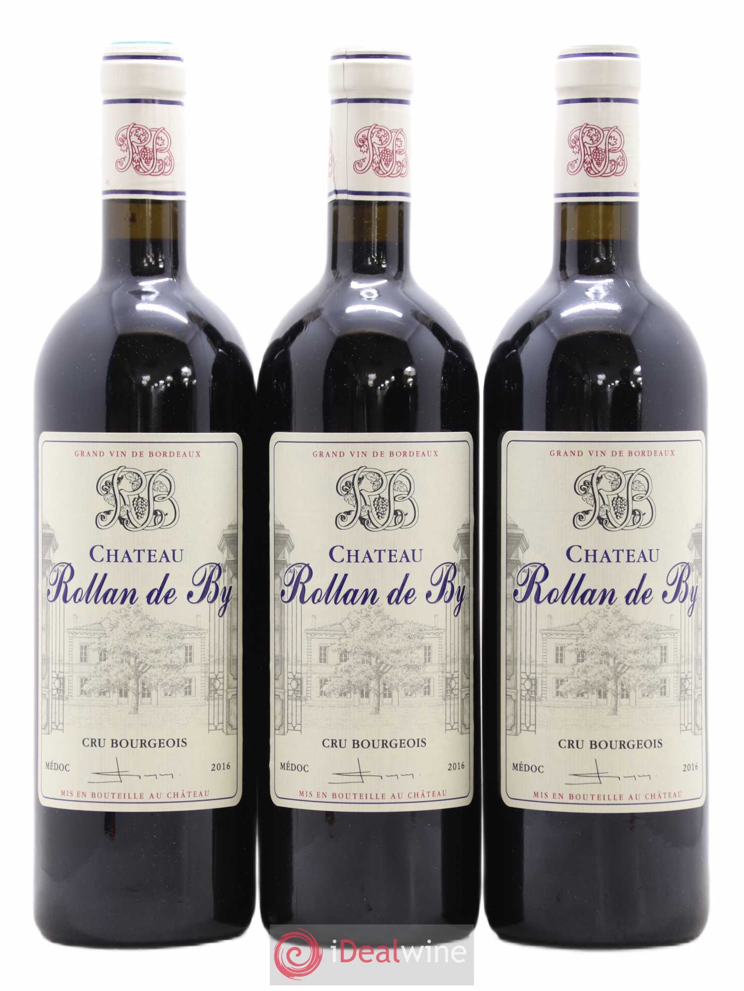 Château Rollan de By Cru Bourgeois (sans prix de réserve) 2016 - Lot de 3 bouteilles - 0