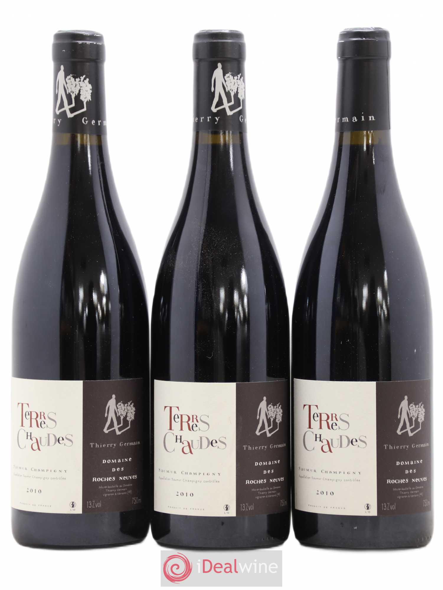 Saumur-Champigny Terres Chaudes Domaine des Roches Neuves - Thierry Germain 2010 - Lot de 3 bouteilles - 0