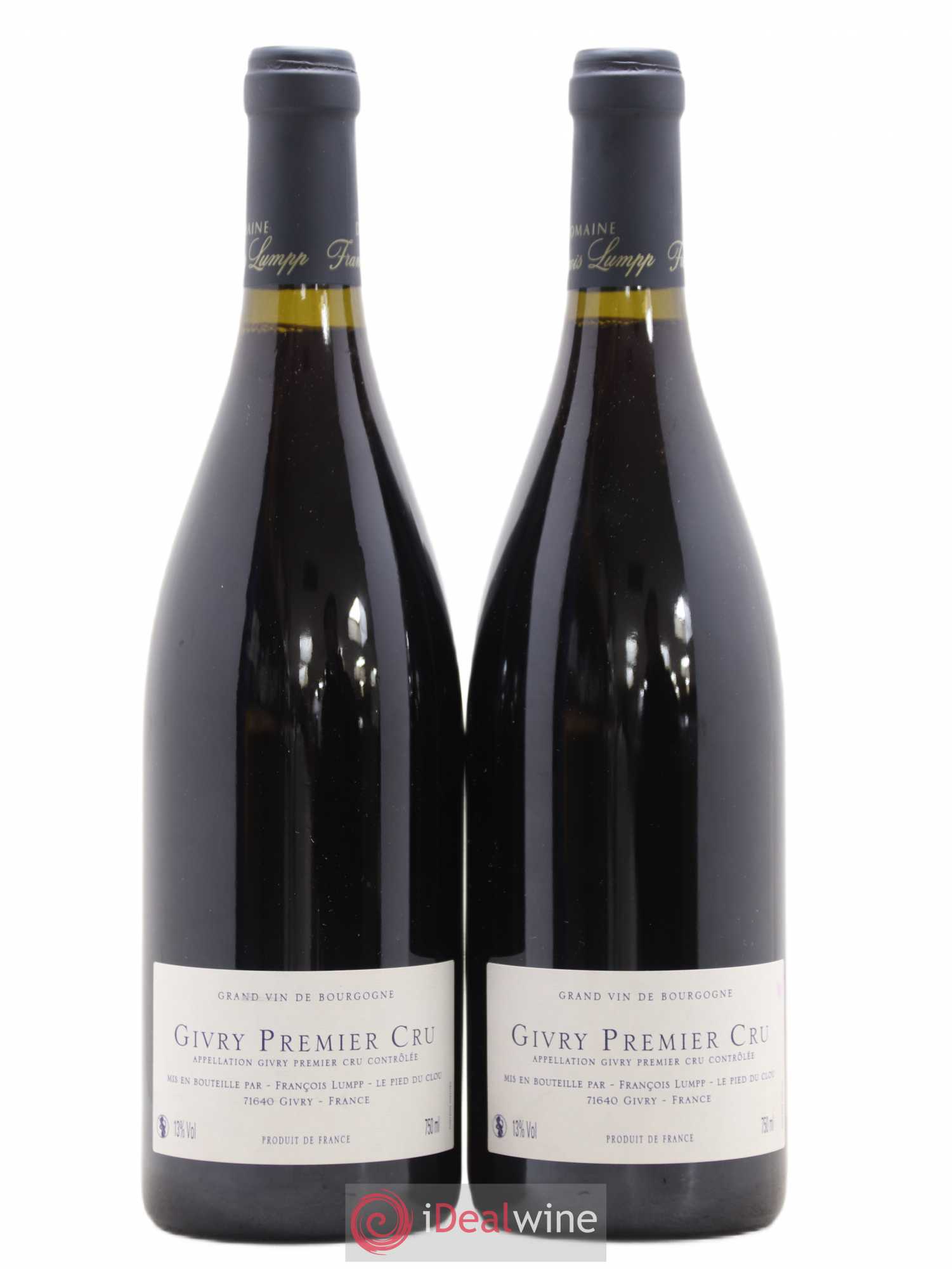 Givry 1er Cru Clos Jus François Lumpp (Domaine) 2015 - Lot de 2 bouteilles - 1