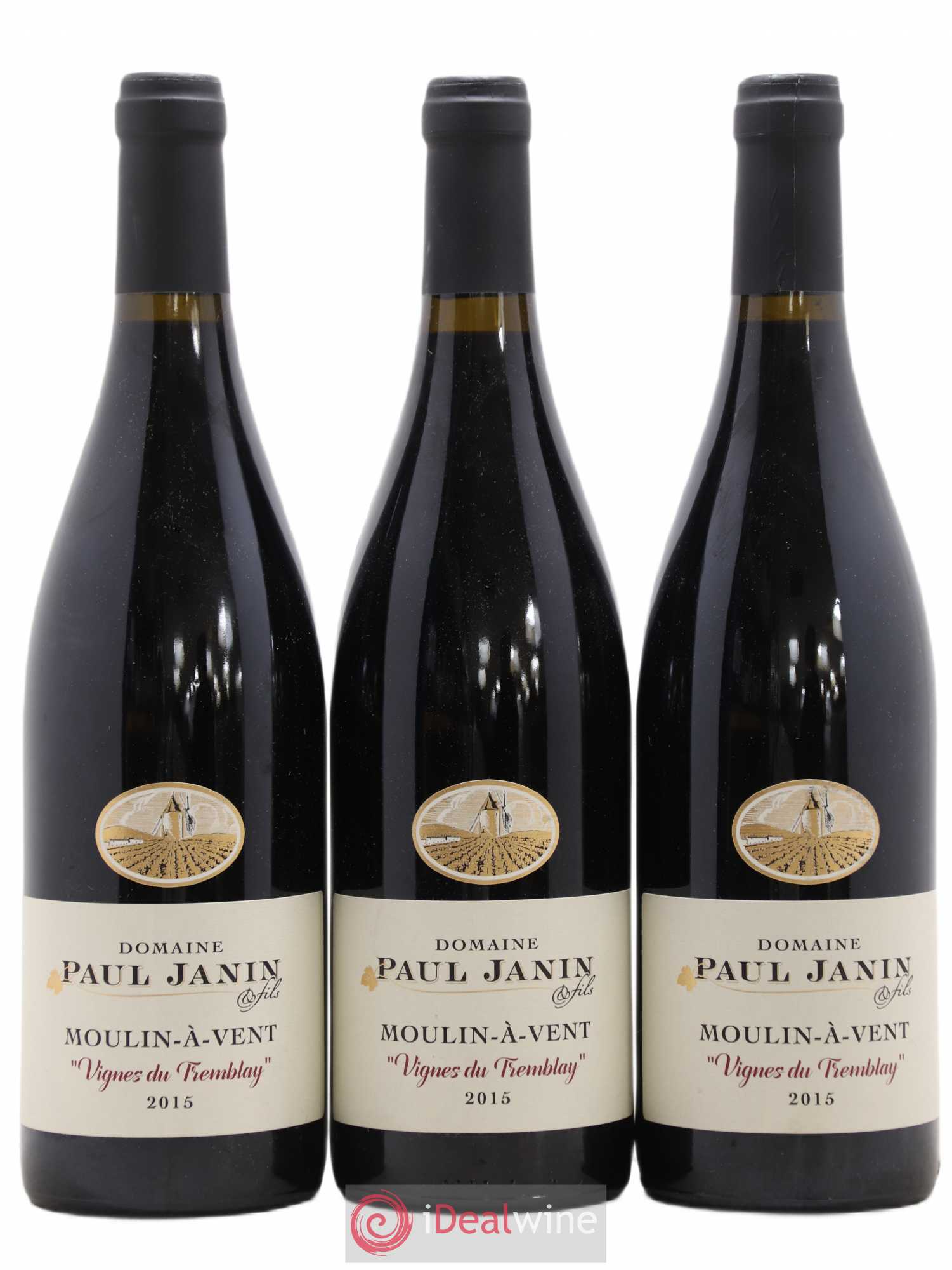 Moulin-à-Vent Vignes du Tremblay Paul Janin (Domaine) (sans prix de réserve) 2015 - Lot de 3 bouteilles - 0