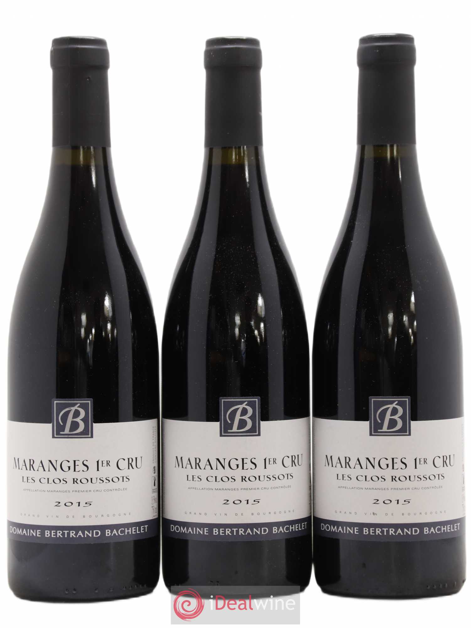 Maranges 1er cru Les Clos Roussots Bertrand Bachelet 2015 - Posten von 3 Flaschen - 0