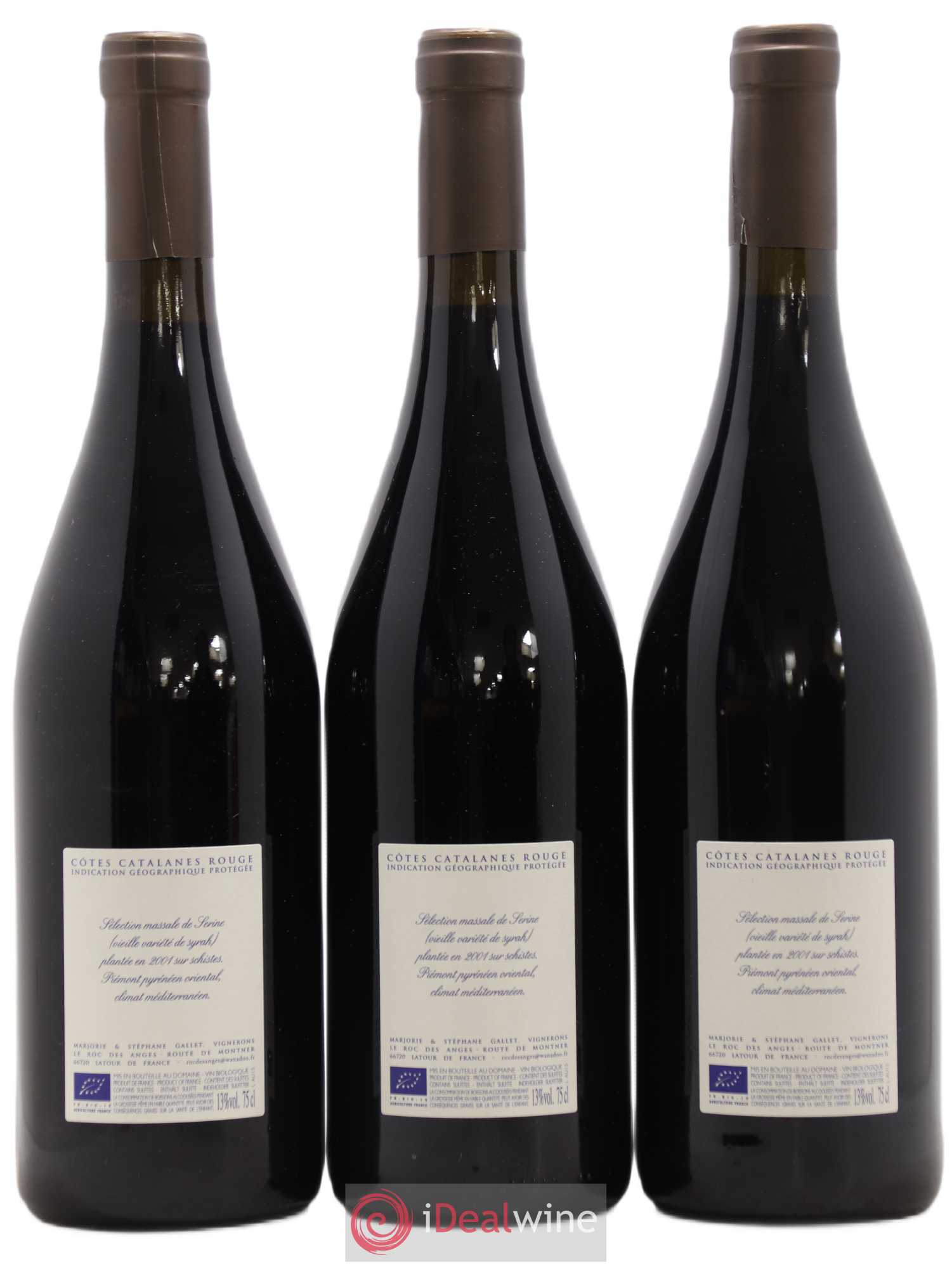 Côtes Catalanes Roc des Anges Australe Marjorie et Stéphane Gallet 2015 - Lot de 3 bouteilles - 1