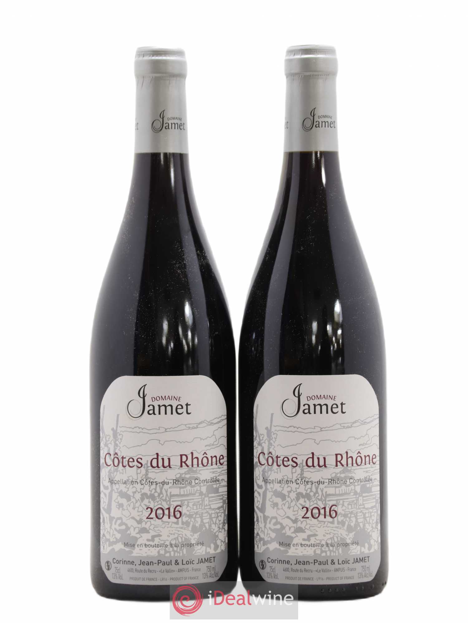 Côtes-du-Rhône Jamet (Domaine) 2016 - Lot de 2 bouteilles - 0