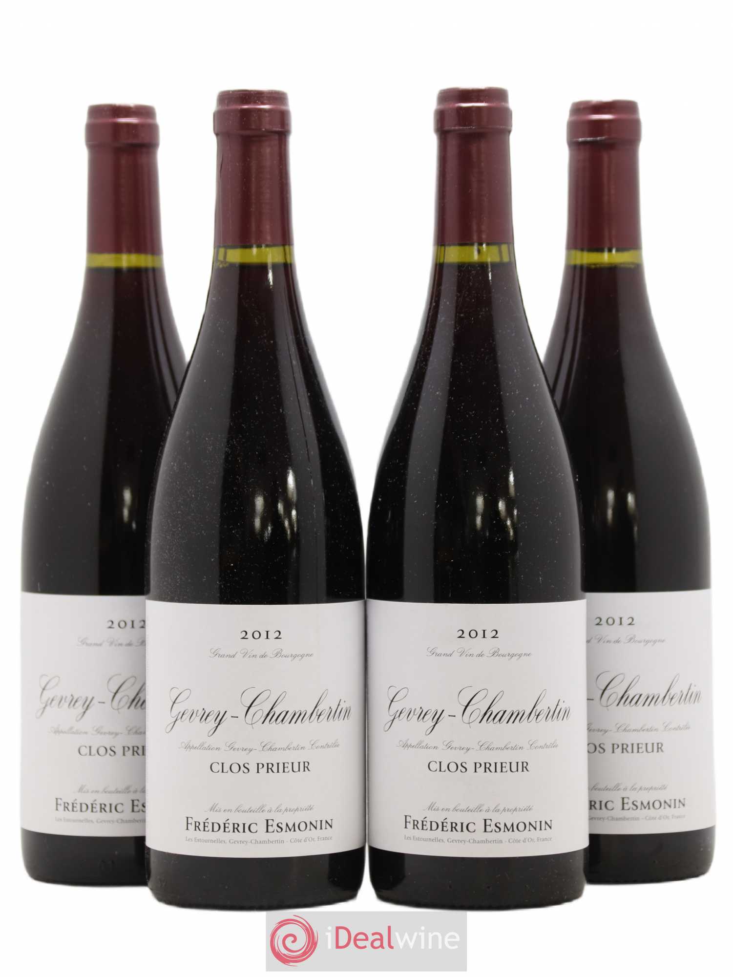 Gevrey-Chambertin Clos Prieur Frederic Esmonin 2012 - Posten von 4 Flaschen - 0