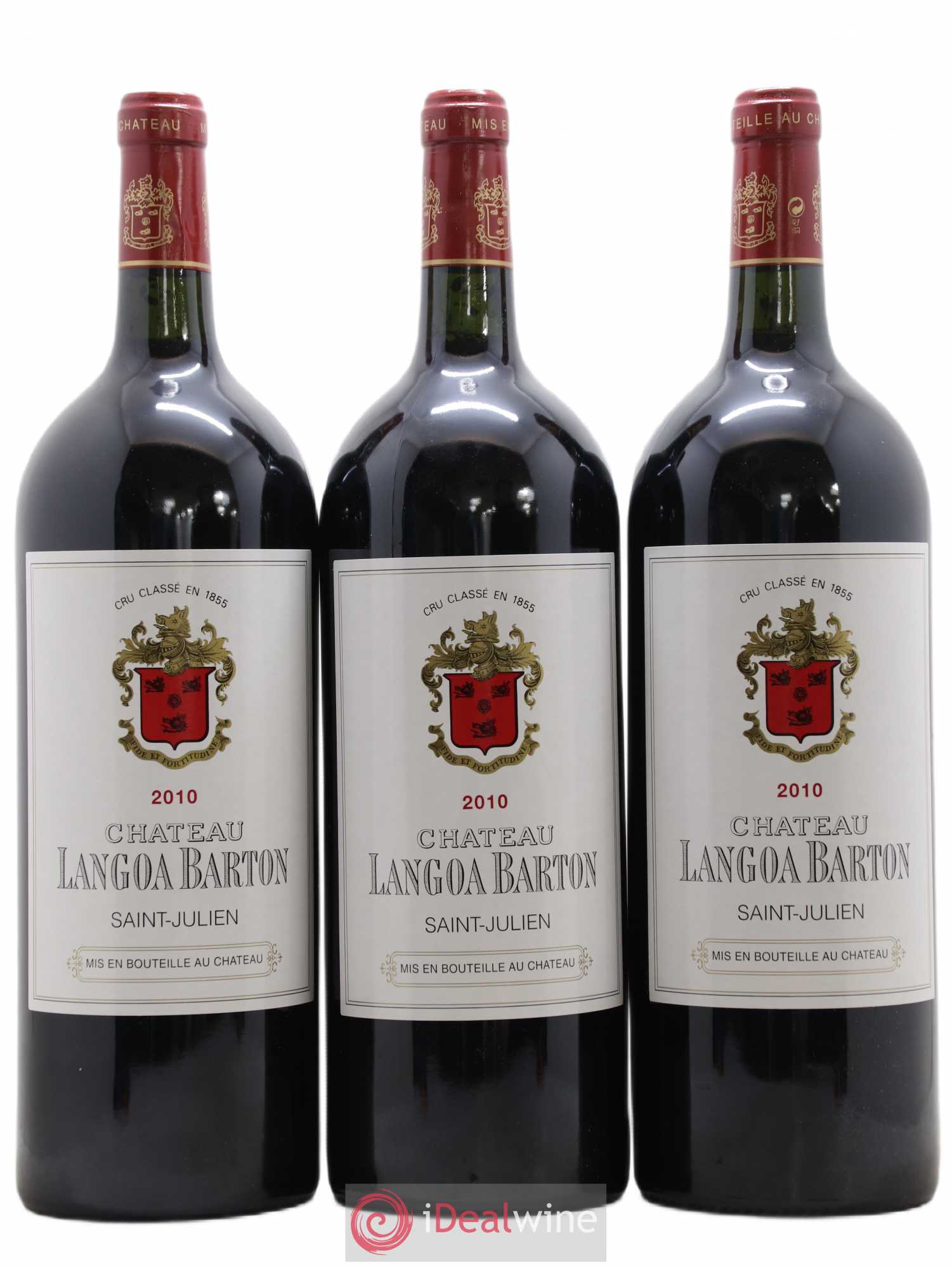 Château Langoa Barton 3ème Grand Cru Classé 2010 - Lot de 3 magnums - 0