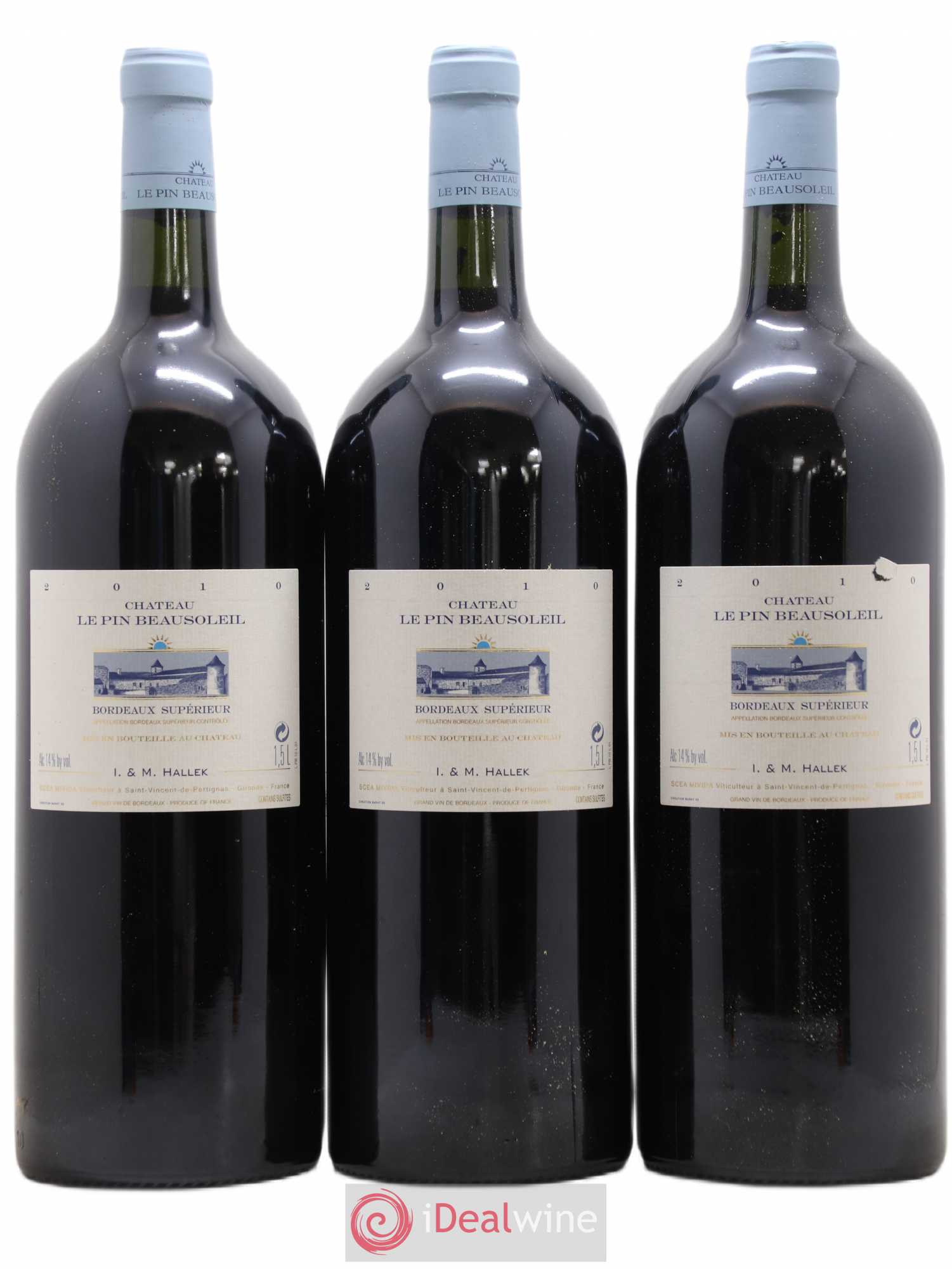 Château Le Pin Beausoleil 2010 - Lot de 6 magnums - 1