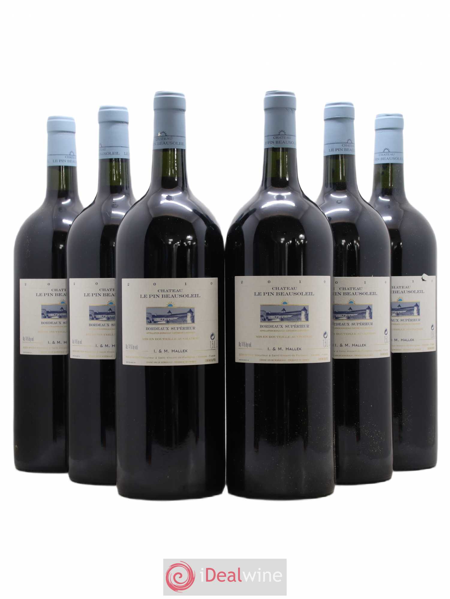 Château Le Pin Beausoleil 2010 - Lot de 6 magnums - 0
