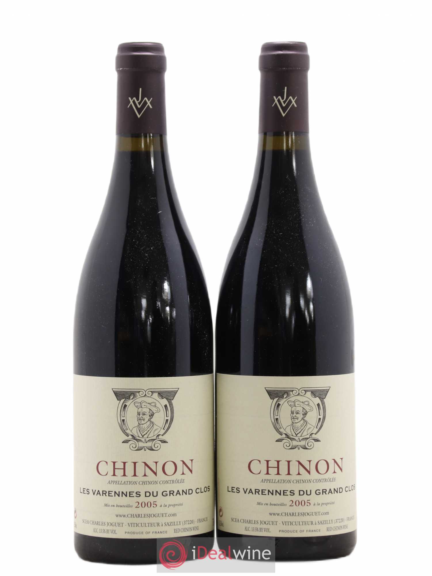 Chinon Les Varennes du Grand Clos Charles Joguet 2005 - Lot de 2 bouteilles - 0