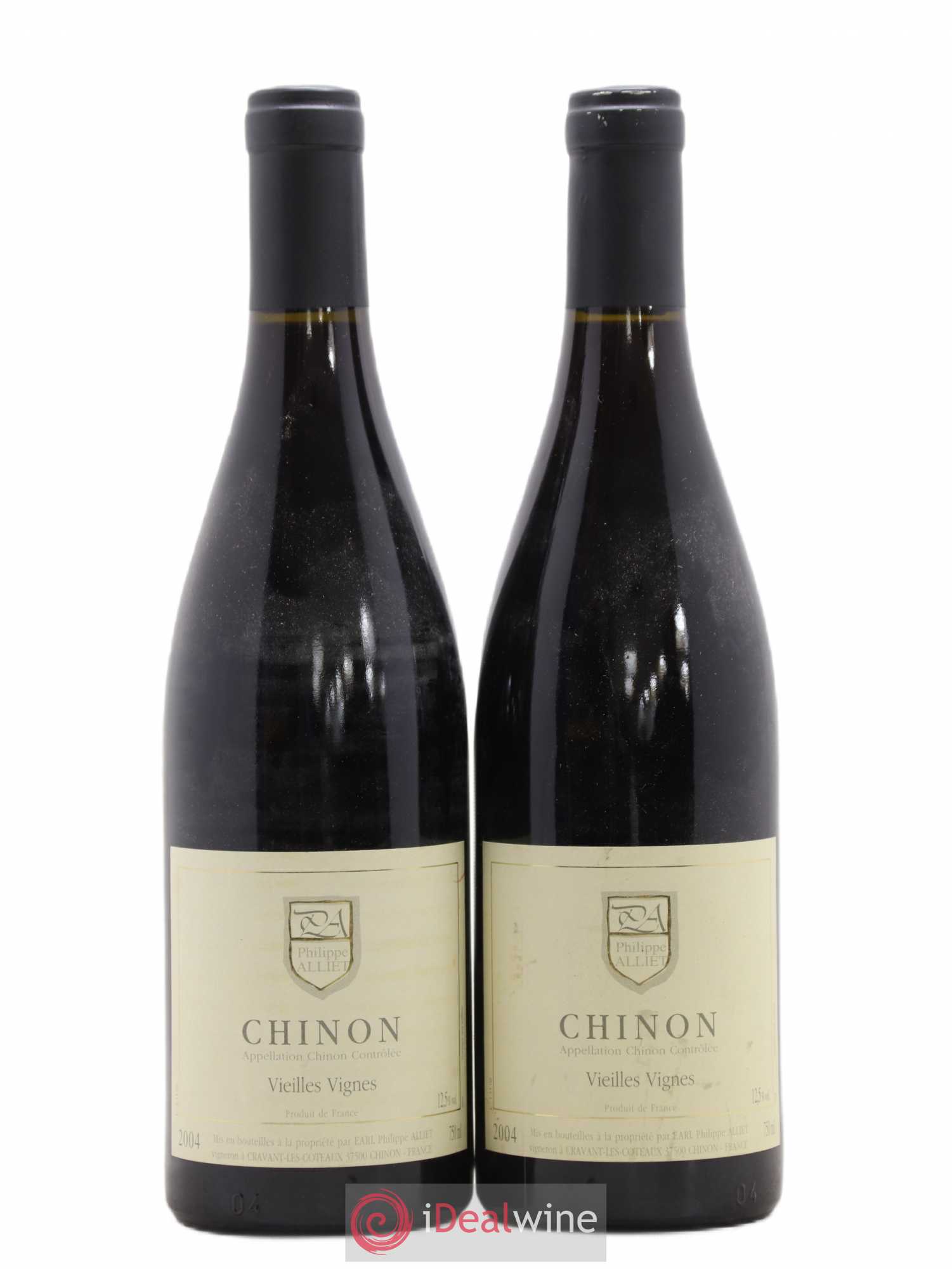 Chinon Vieilles Vignes Philippe Alliet 2004 - Lot de 2 bouteilles - 0