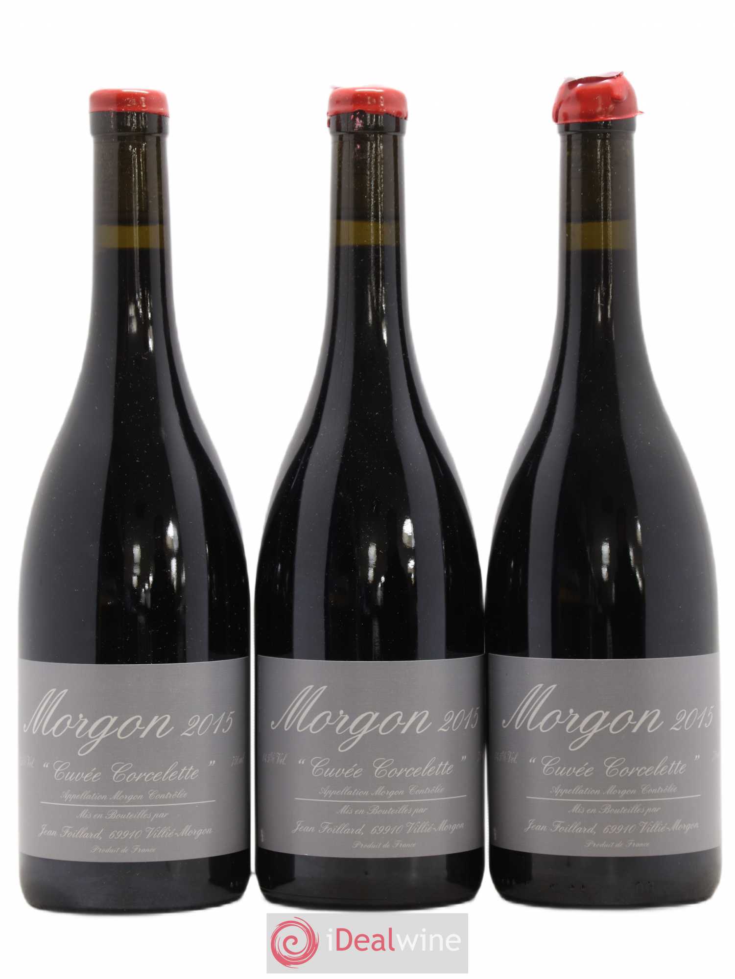 Morgon Corcelette Jean Foillard 2015 - Lot de 3 bouteilles - 0
