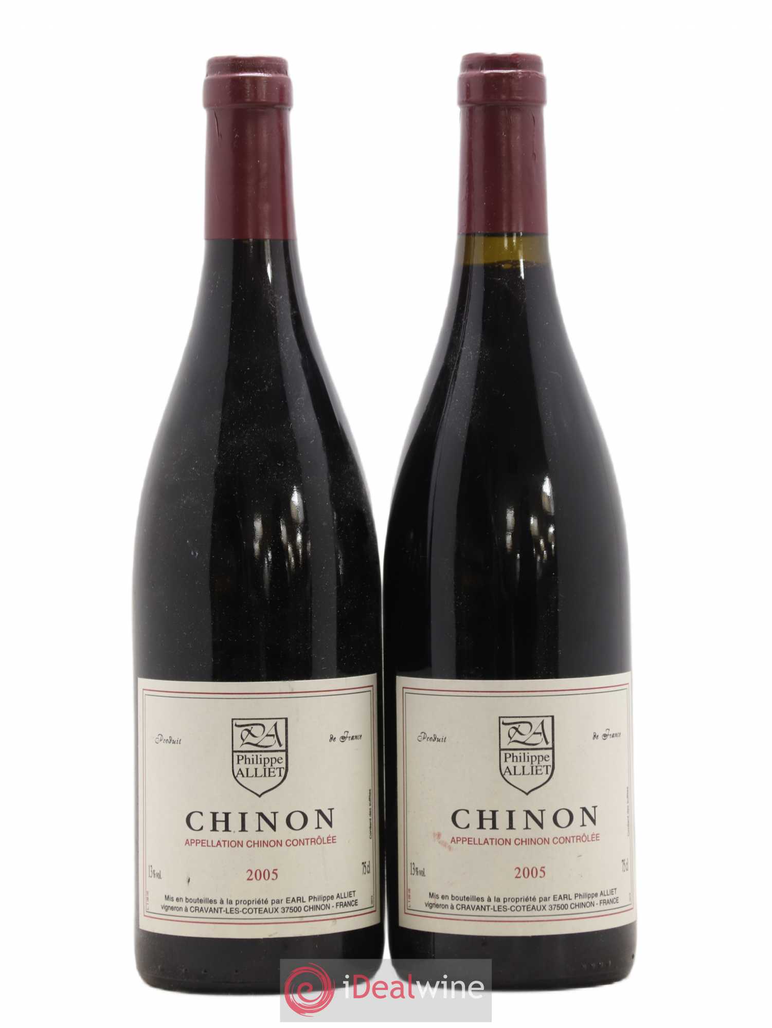 Chinon Philippe Alliet 2005 - Lot de 2 bouteilles - 0
