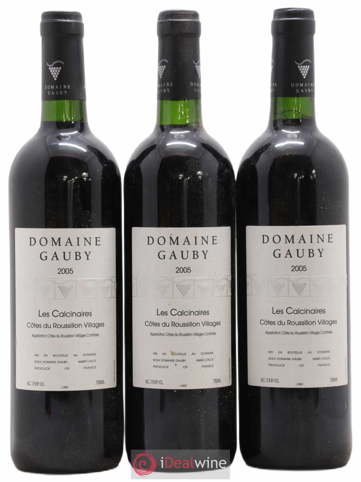 Côtes du Roussillon Les Calcinaires Gauby (Domaine) (sans prix de réserve) 2005 - Lot de 3 bouteilles - 0