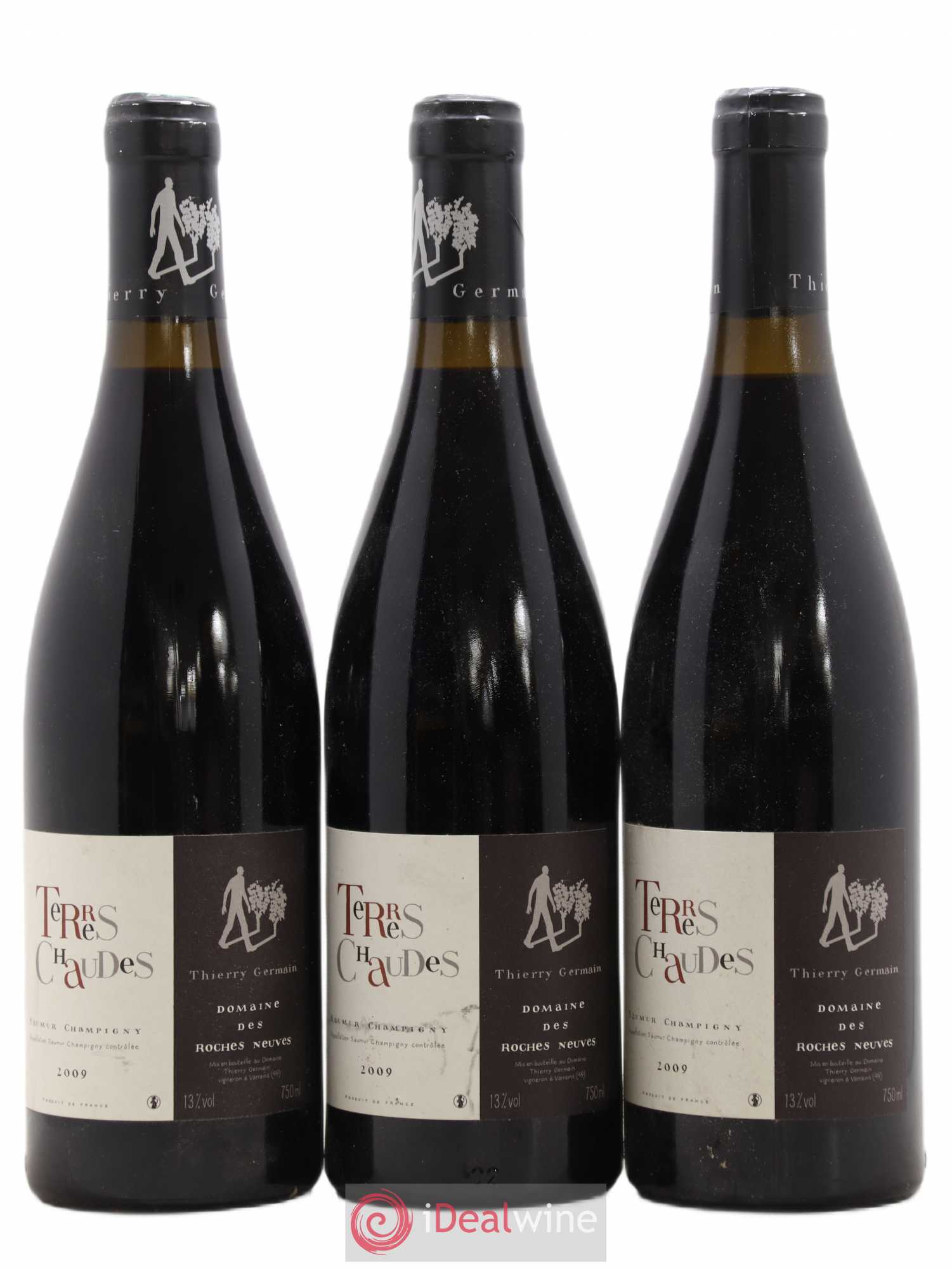 Saumur-Champigny Terres Chaudes Domaine des Roches Neuves - Thierry Germain 2009 - Lot de 3 bouteilles - 0