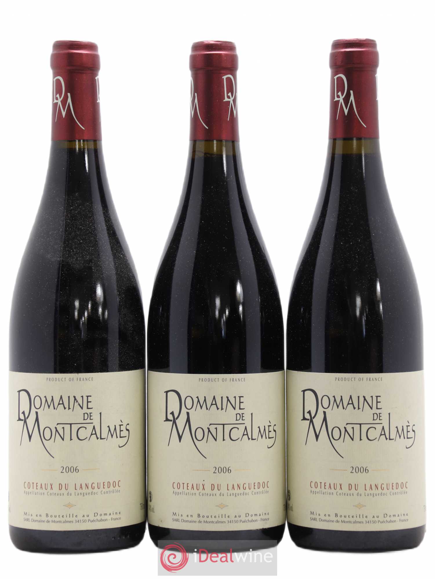 Terrasses du Larzac Domaine de Montcalmès Frédéric Pourtalié 2006 - Lot de 3 bouteilles - 0
