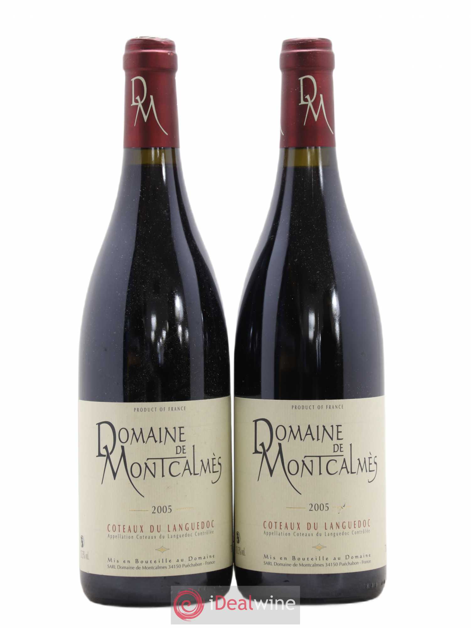 Terrasses du Larzac Domaine de Montcalmès Frédéric Pourtalié 2005 - Lot de 2 bouteilles - 0
