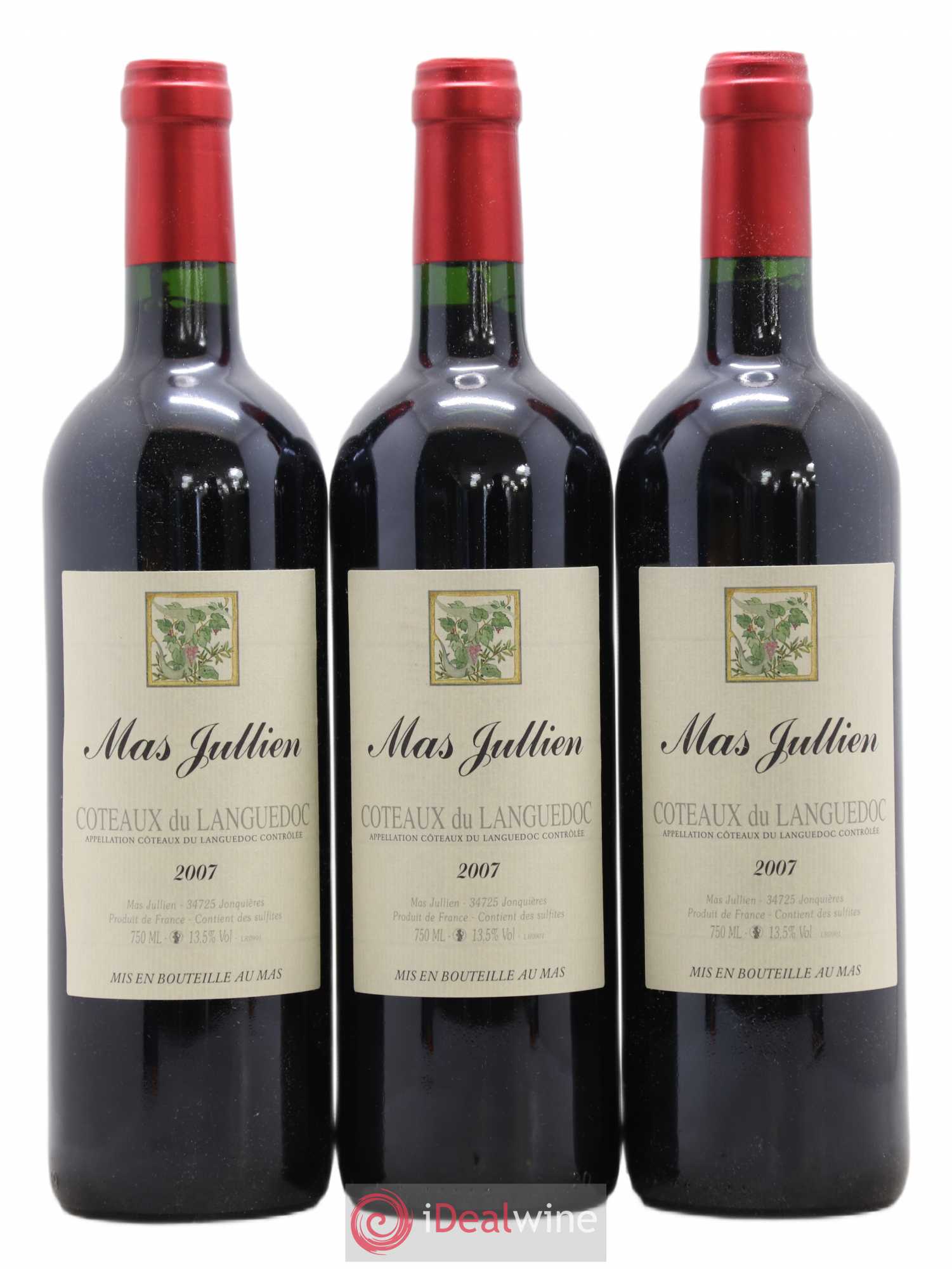 Terrasses du Larzac Mas Jullien Olivier Jullien 2007 - Lot de 3 bouteilles - 0