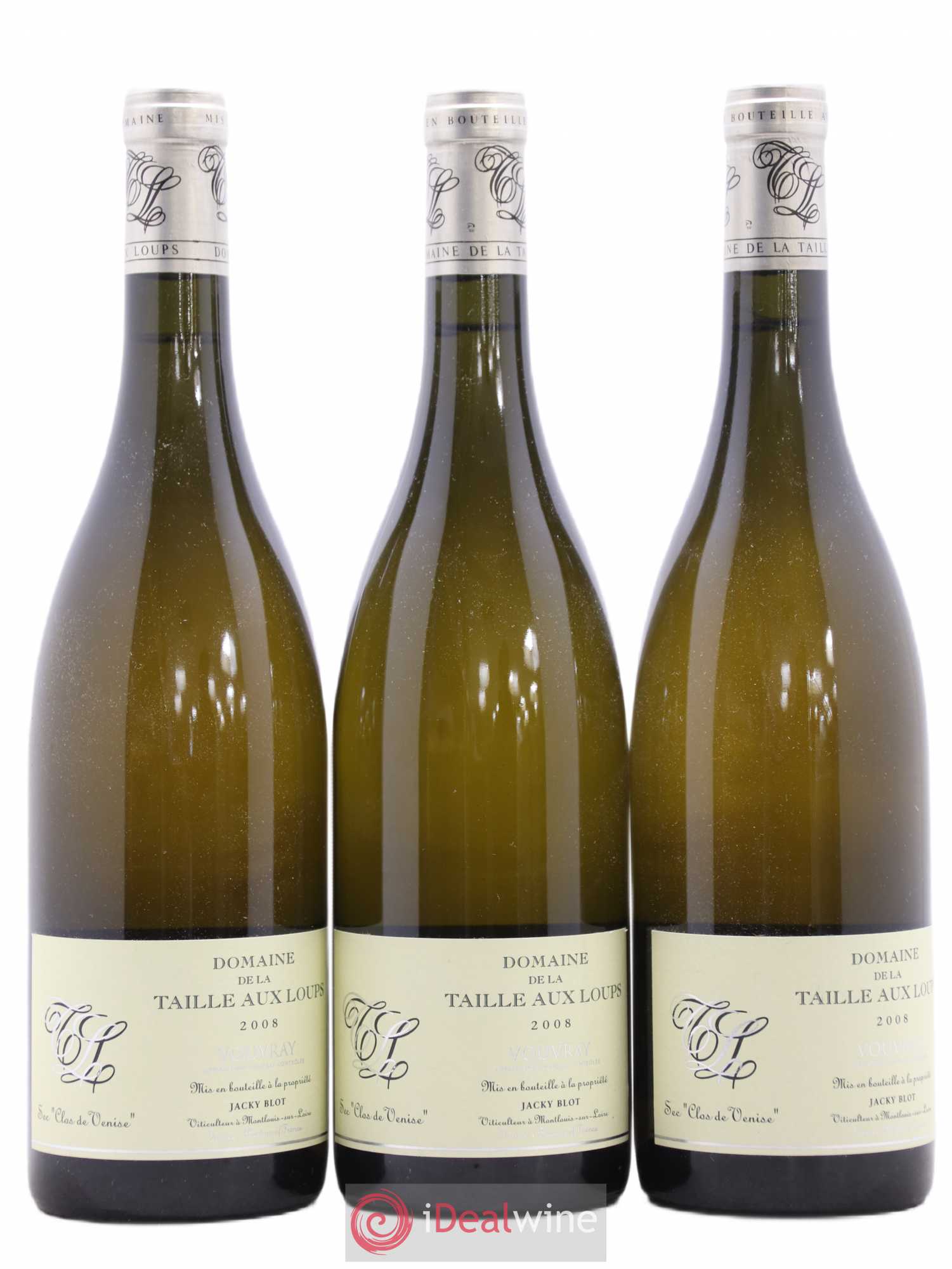 Vouvray Clos de Venise La Taille aux Loups 2008 - Lot de 3 bouteilles - 0