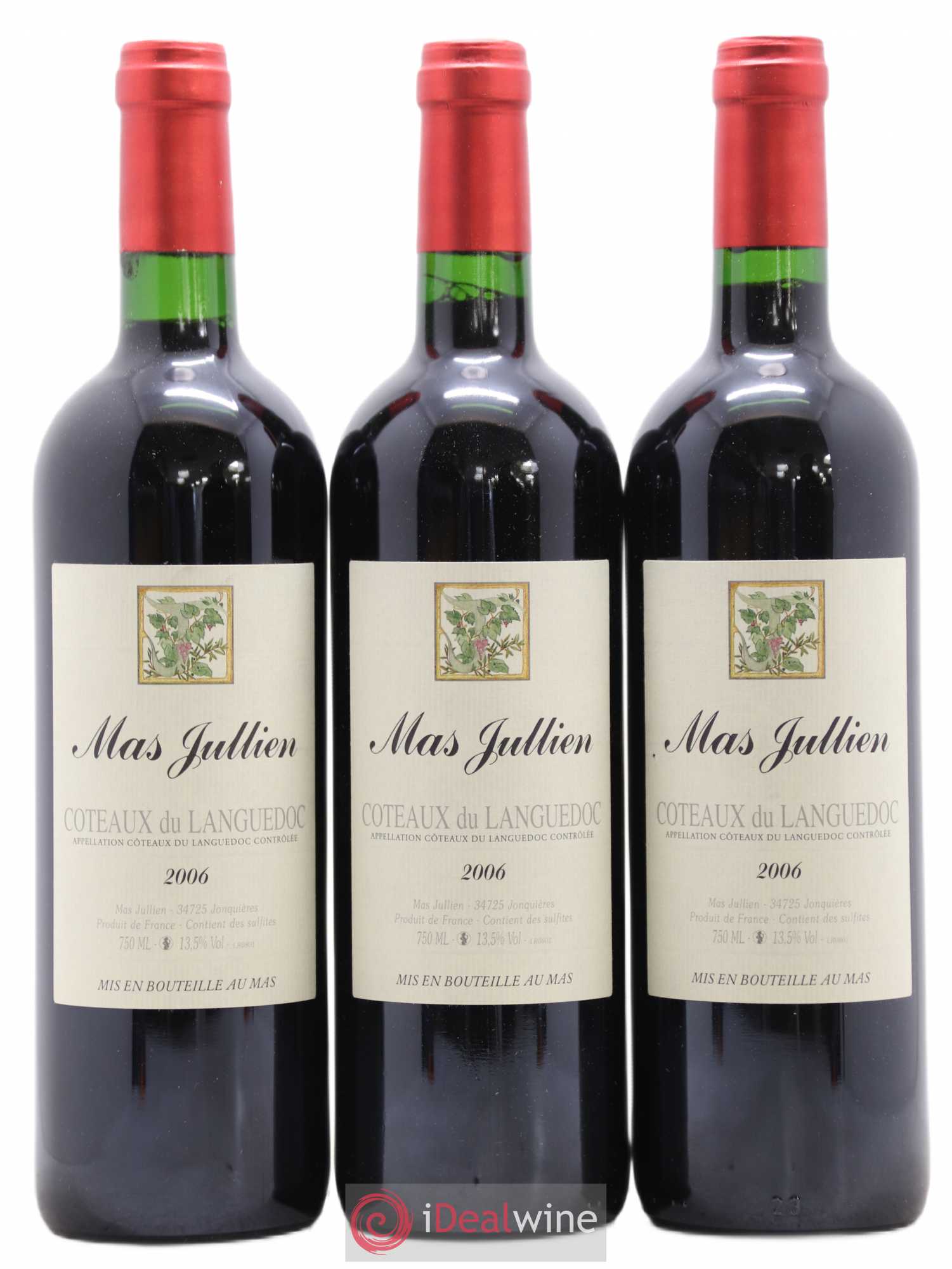 Terrasses du Larzac Mas Jullien Olivier Jullien 2006 - Lot de 3 bouteilles - 0