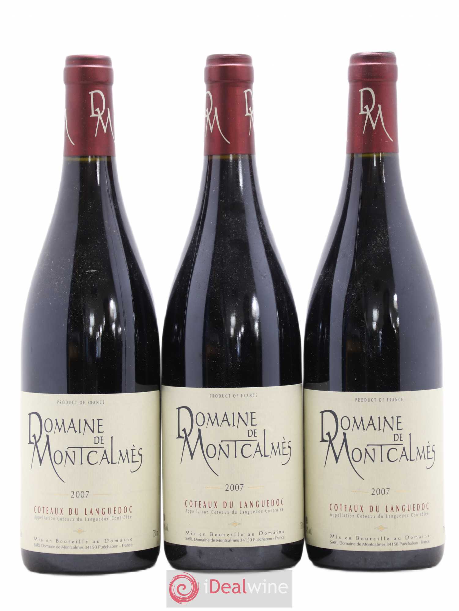 Terrasses du Larzac Domaine de Montcalmès Frédéric Pourtalié 2007 - Lot de 3 bouteilles - 0