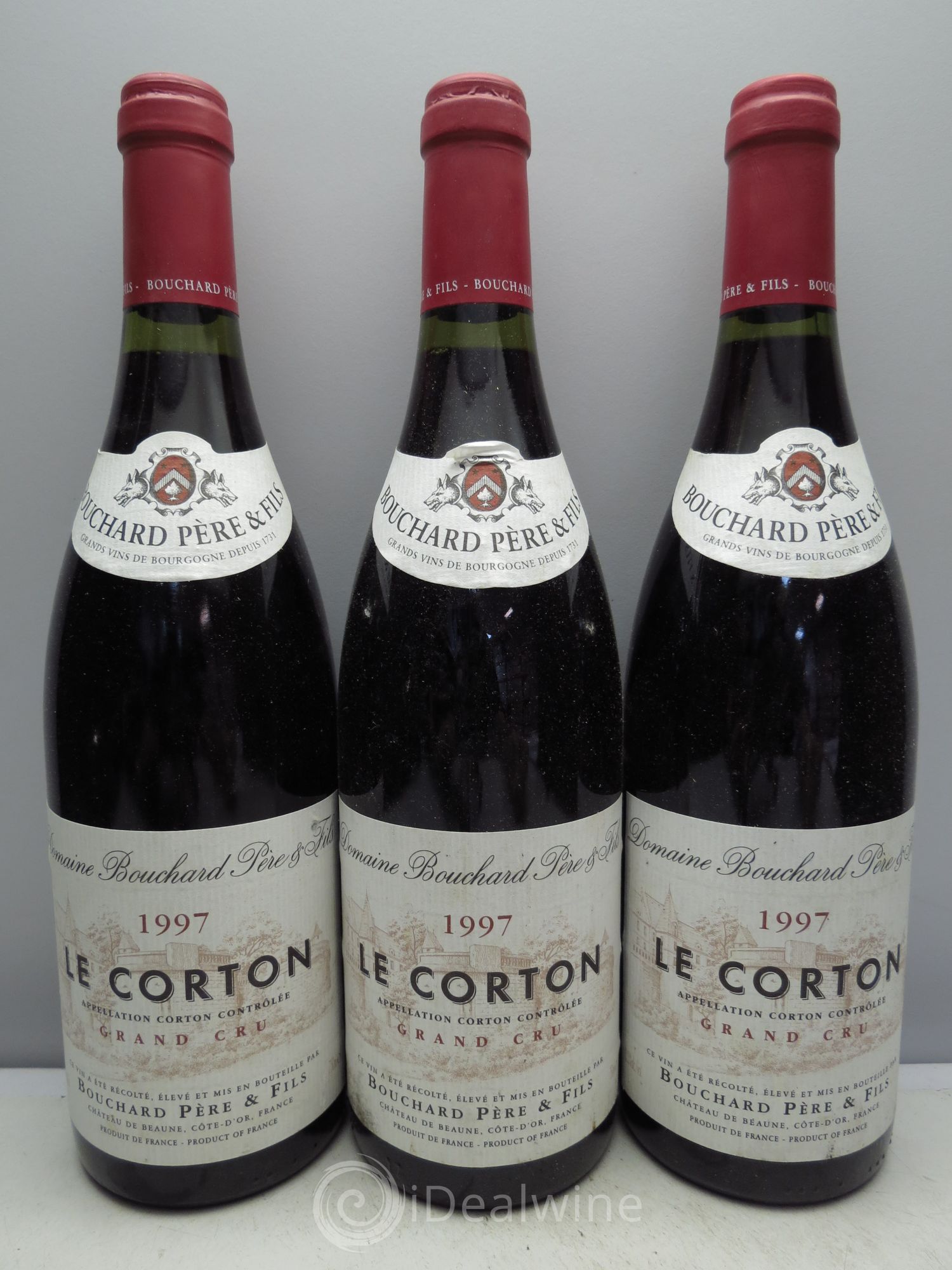 Corton Grand Cru Le Corton Bouchard Père & Fils 1997 - Lot de 3 bouteilles - 0