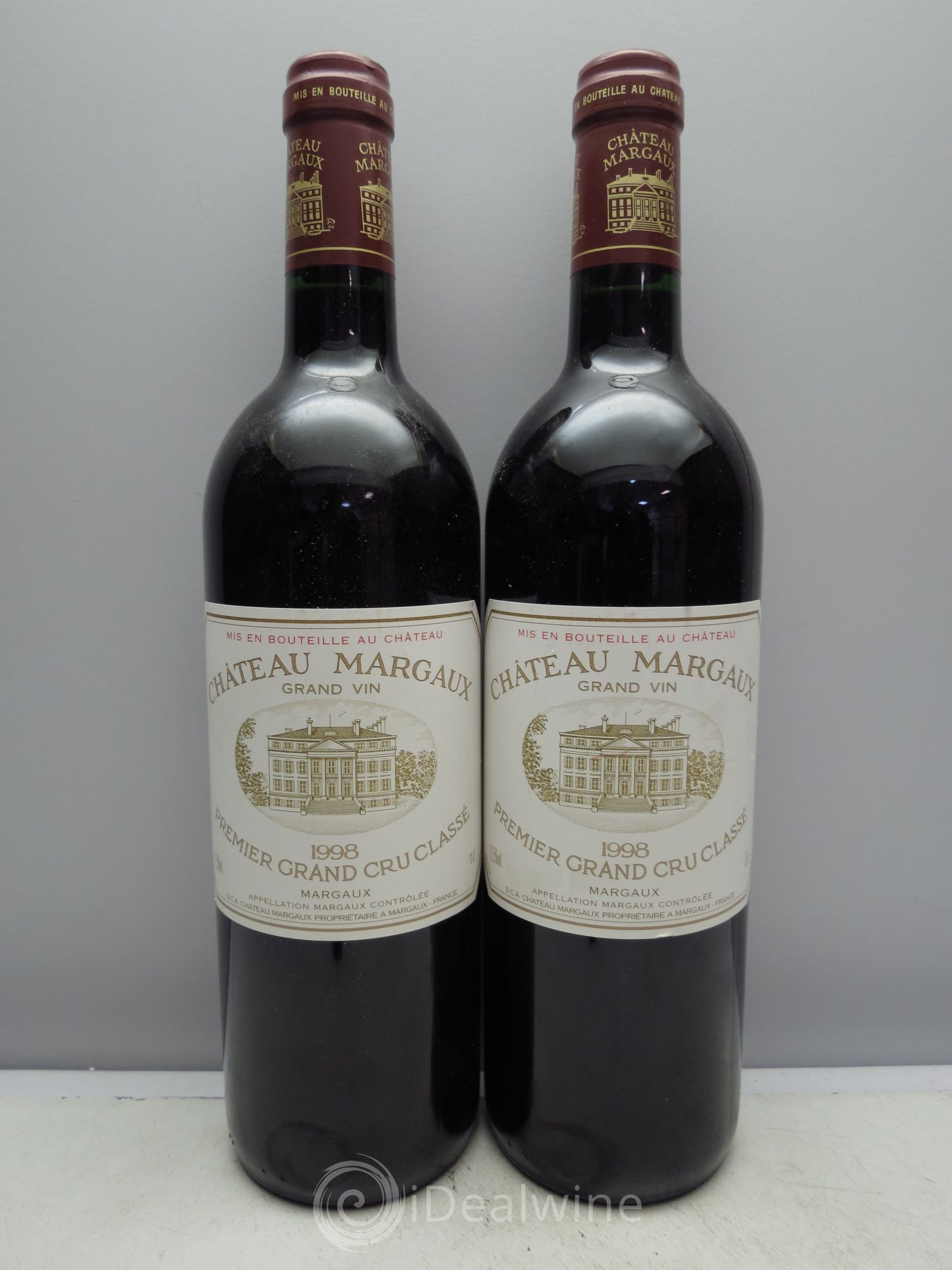Château Margaux 1er Grand Cru Classé 1998 - Lot de 2 bouteilles - 0