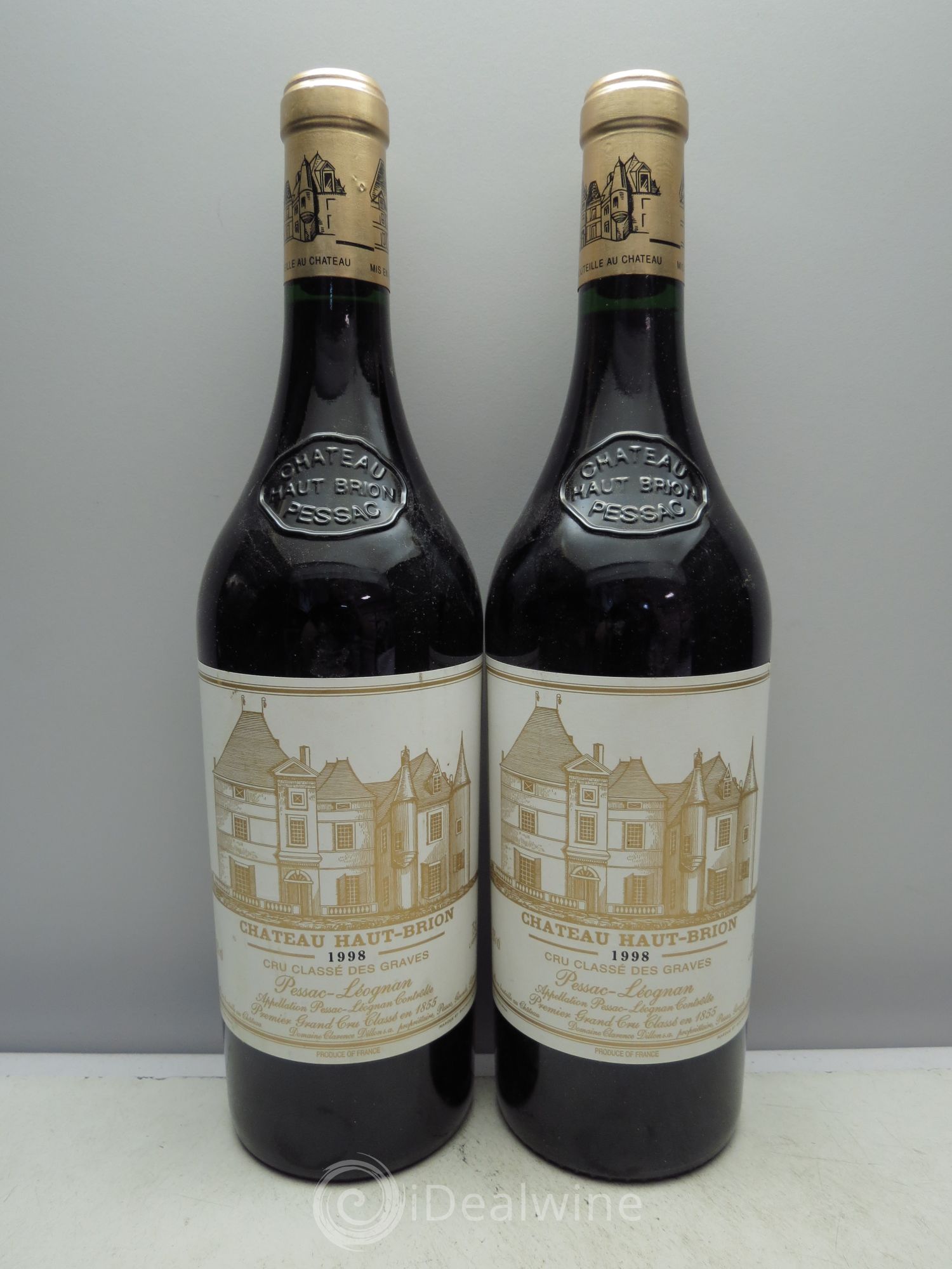 Château Haut Brion 1er Grand Cru Classé 1998 - Lot de 2 bouteilles - 0