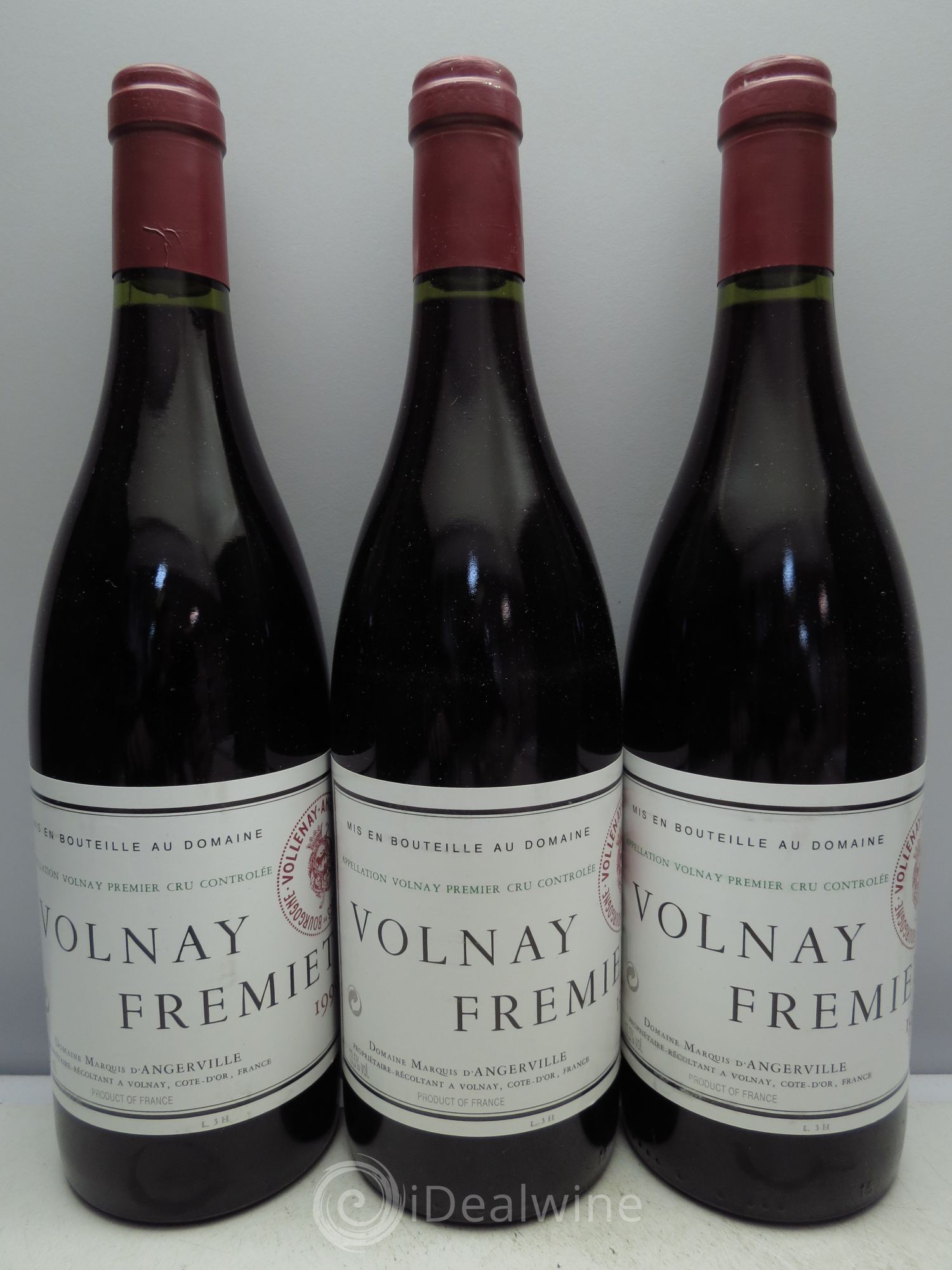 Volnay 1er Cru Frémiet Marquis d'Angerville (Domaine) 1999 - Lot de 3 bouteilles - 0