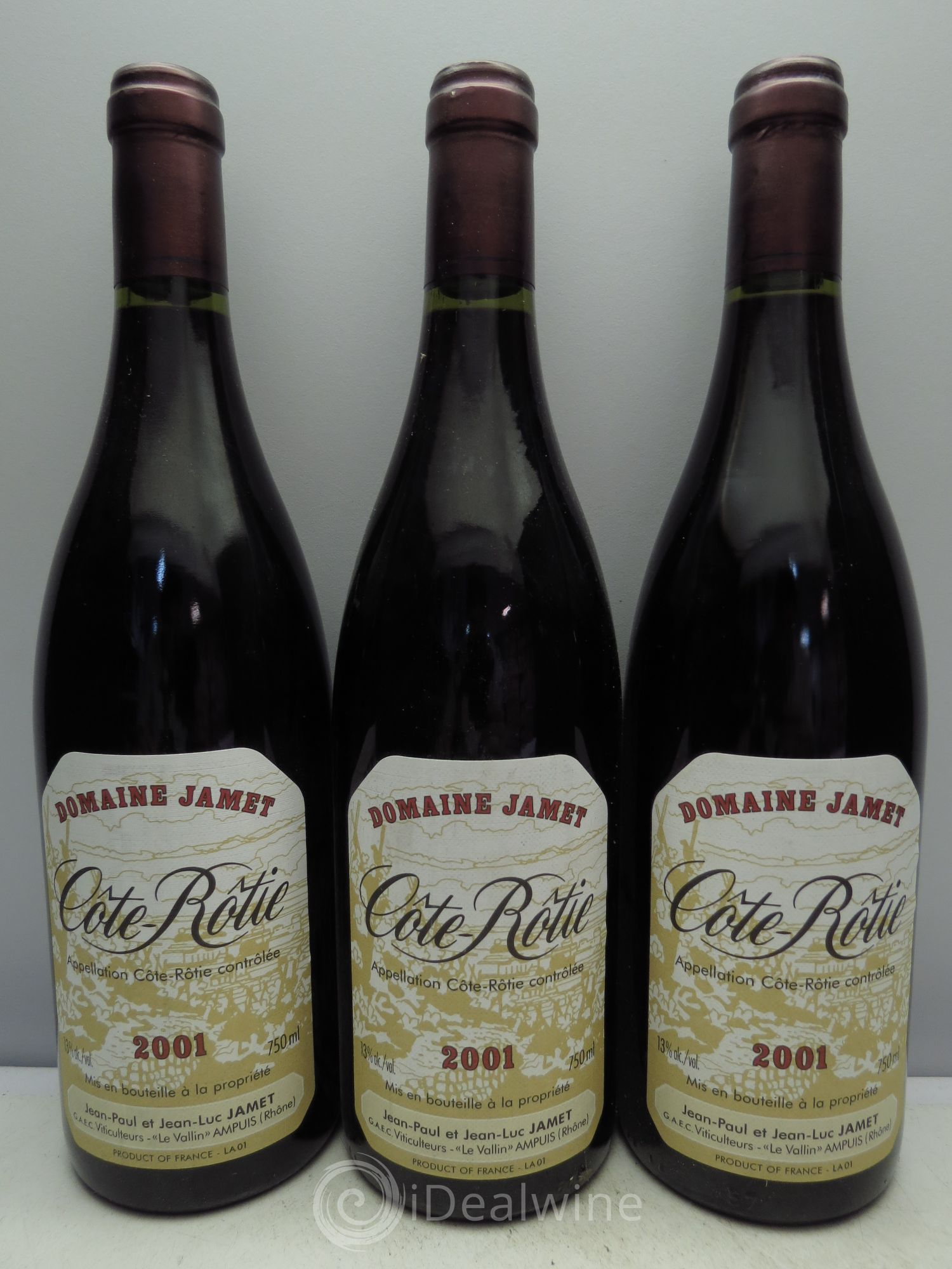 Côte-Rôtie Jamet (Domaine) 2001 - Lot de 3 bouteilles - 0