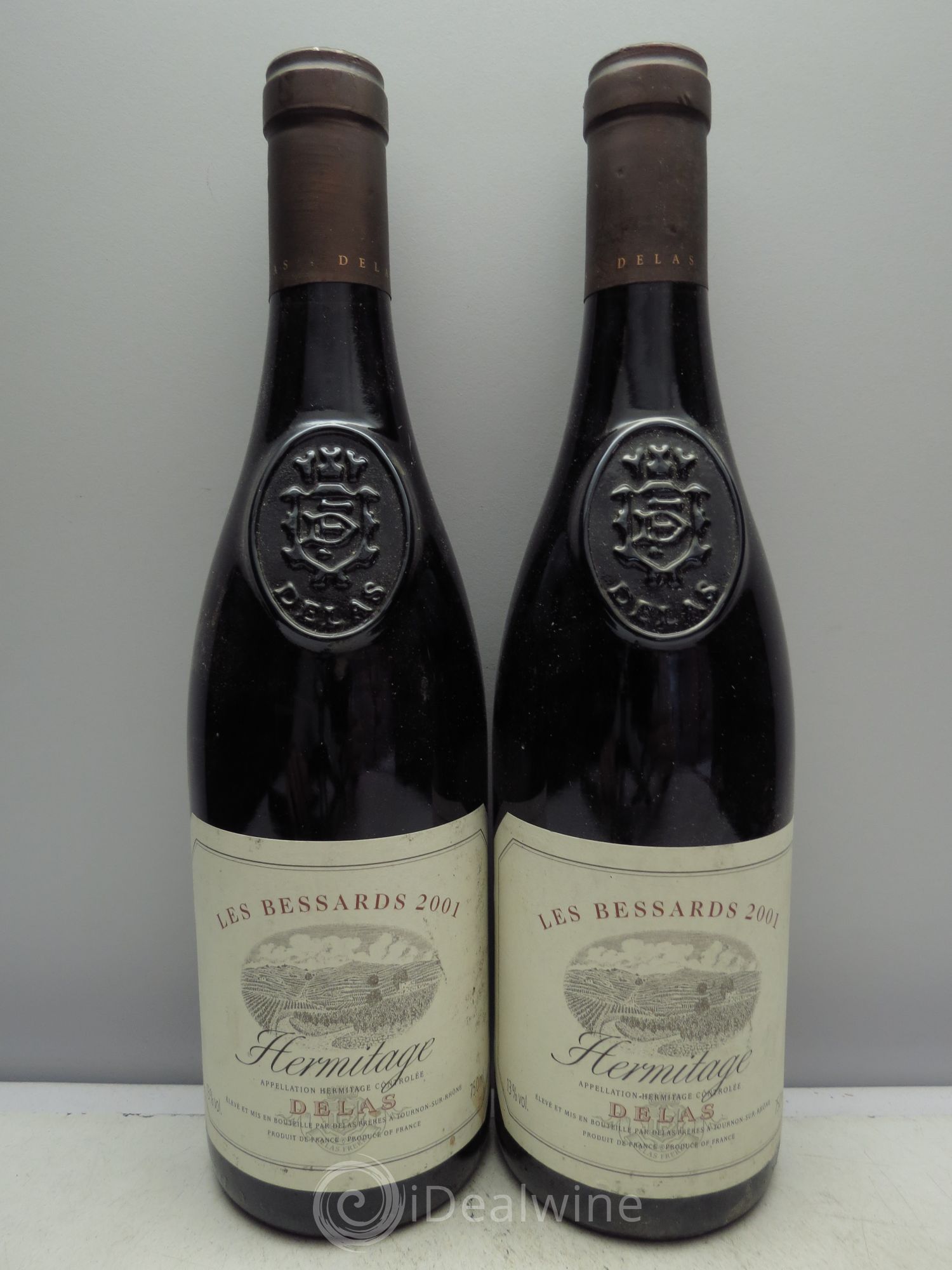 Hermitage Les Bessards Delas Frères 2001 - Lot de 2 bouteilles - 0