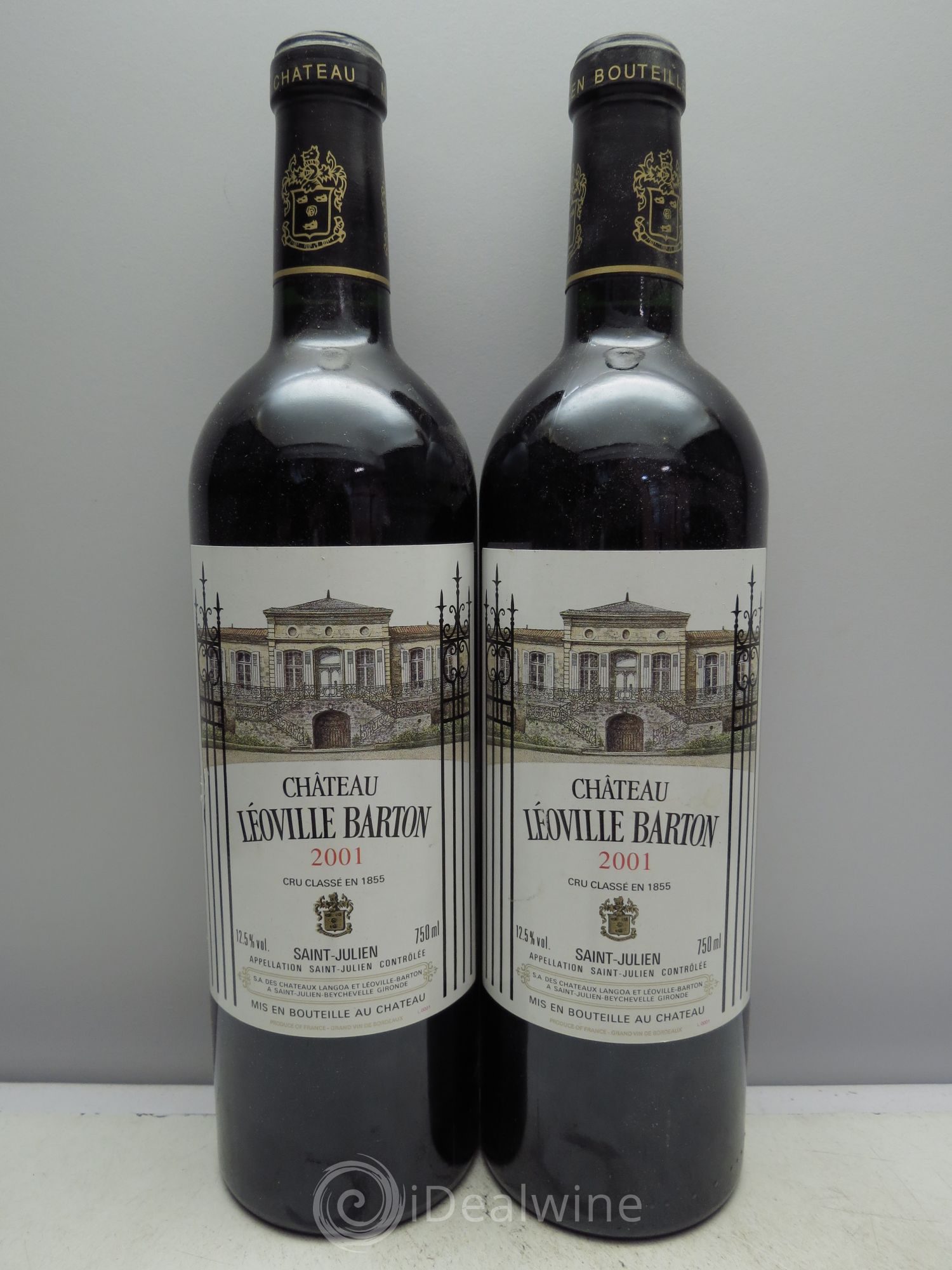 Château Léoville Barton 2ème Grand Cru Classé 2001 - Lot de 2 bouteilles - 0