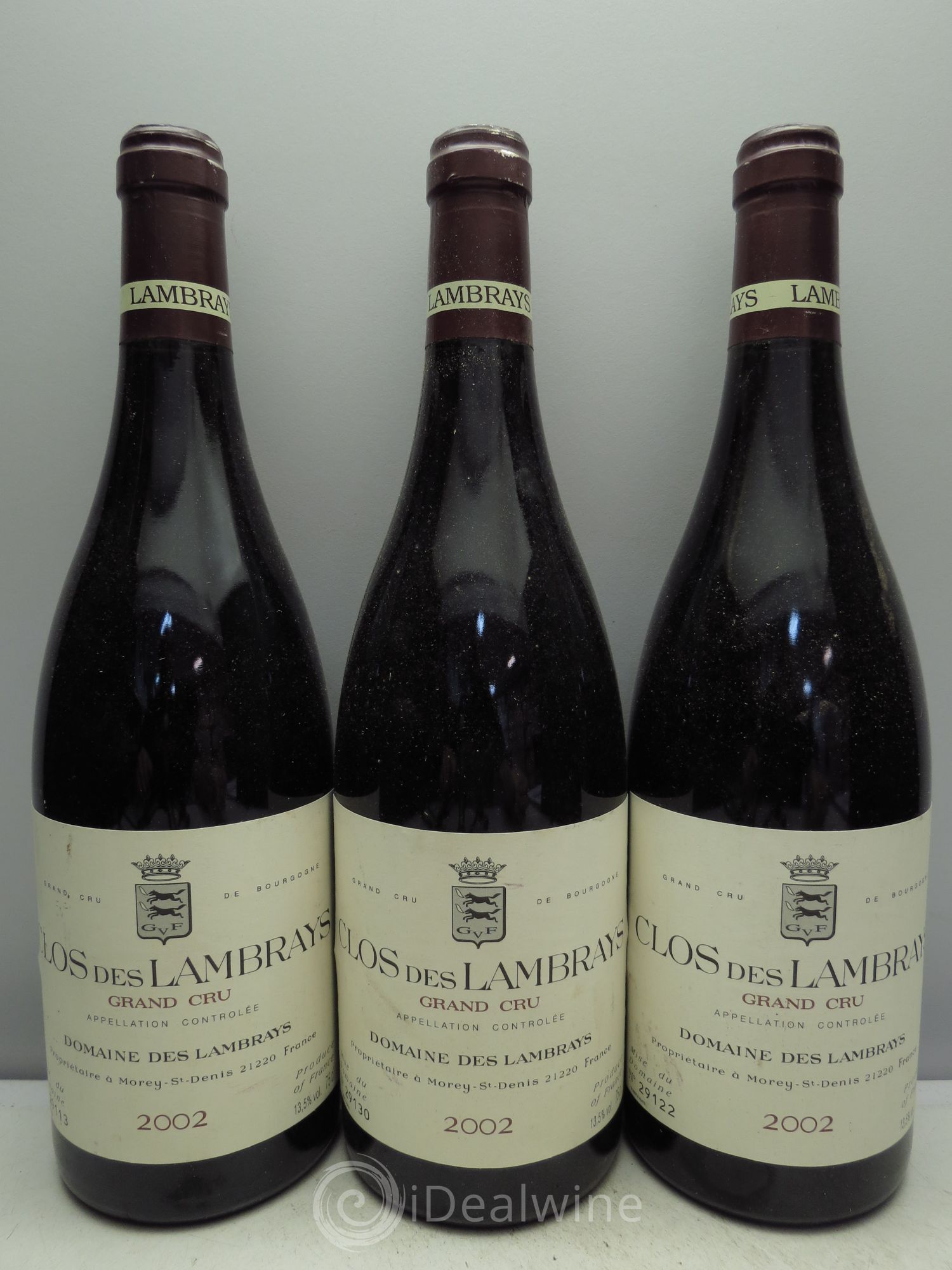 Clos des Lambrays Grand Cru Domaine des Lambrays 2002 - Lot de 3 bouteilles - 0