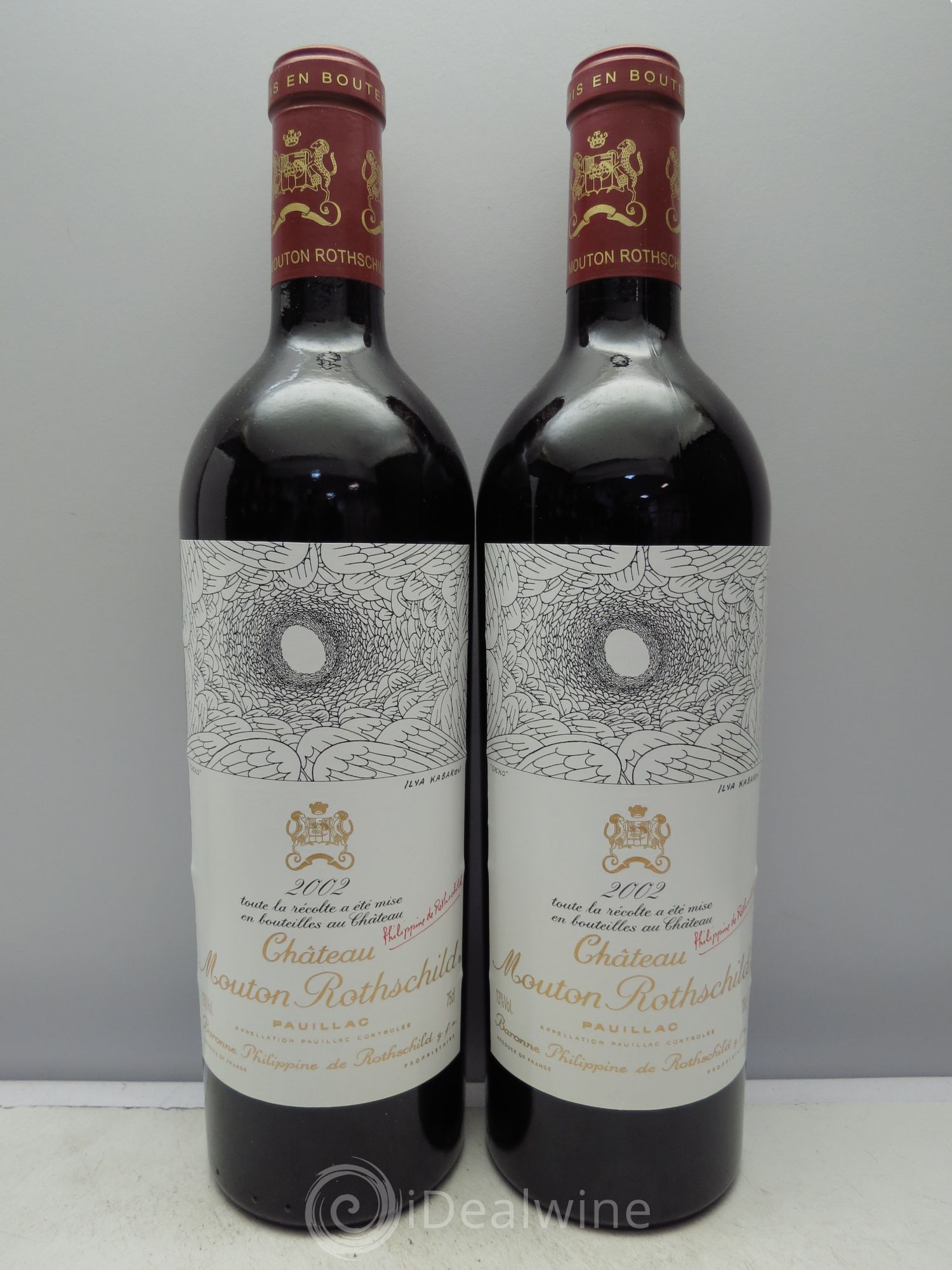 Château Mouton Rothschild 1er Grand Cru Classé 2002 - Lot de 6 bouteilles - 1