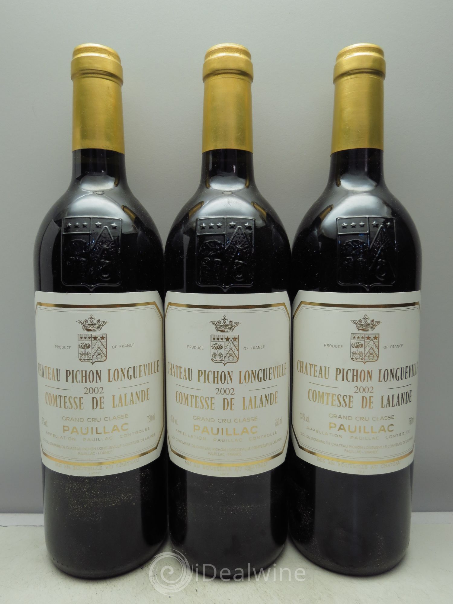 Château Pichon Longueville Comtesse de Lalande 2ème Grand Cru Classé 2002 - Lot de 3 bouteilles - 0