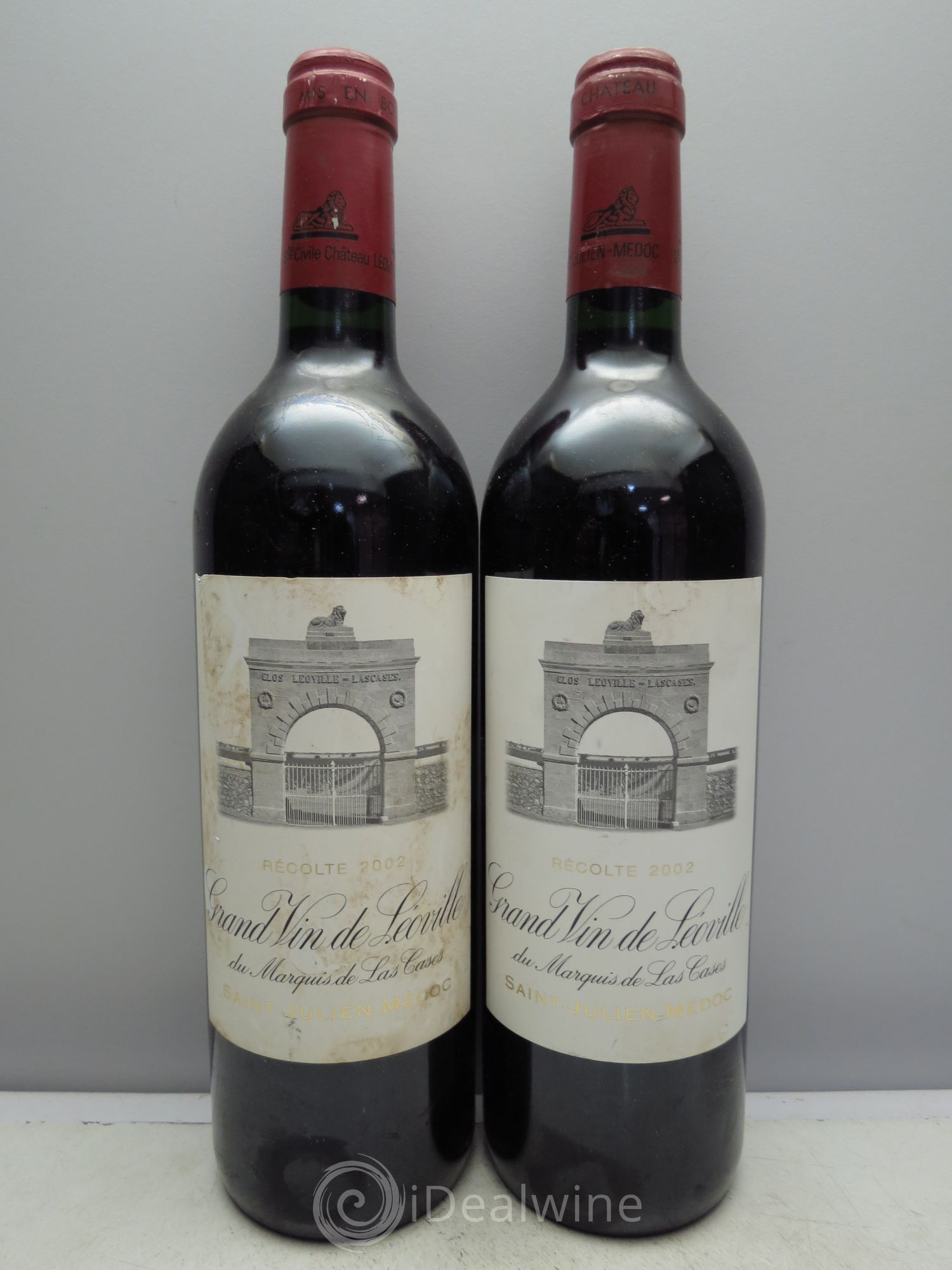 Château Léoville Las Cases 2ème Grand Cru Classé 2002 - Lot de 2 bouteilles - 0