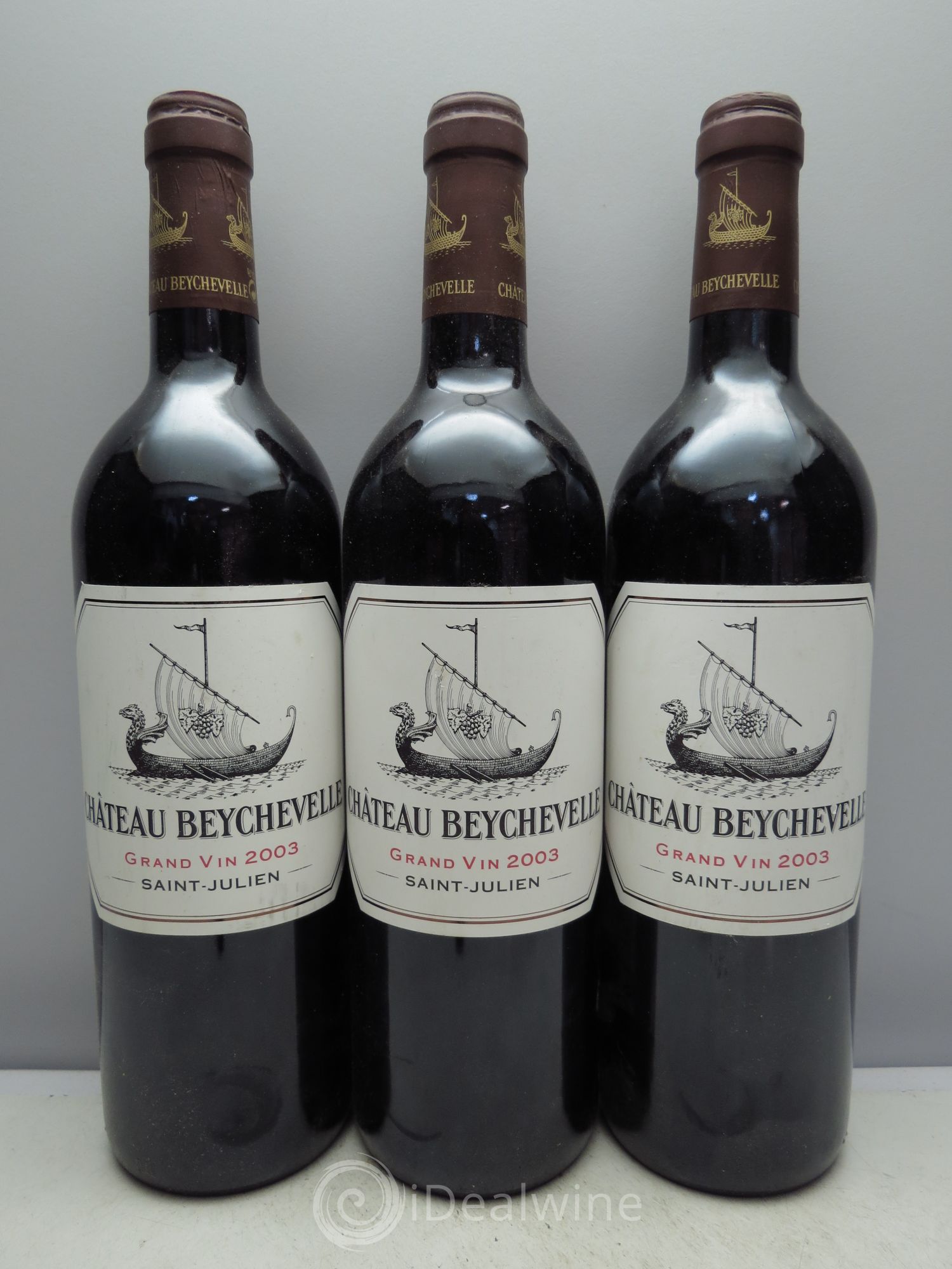 Château Beychevelle 4ème Grand Cru Classé 2003 - Lot de 3 bouteilles - 0
