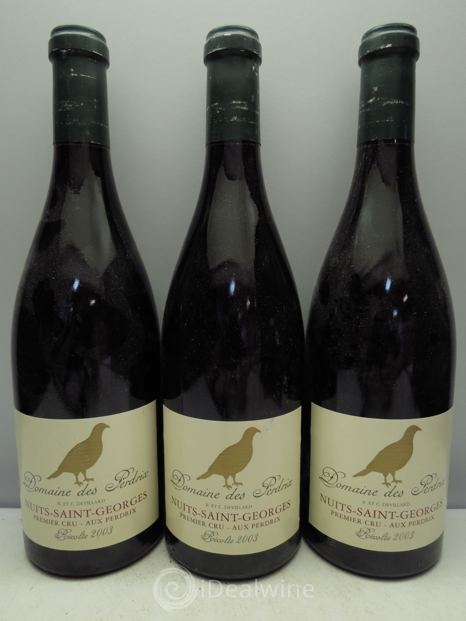 Nuits-Saint-Georges 1er Cru Aux Perdrix - Domaine Perdrix 2003 - Posten von 3 Flaschen - 0