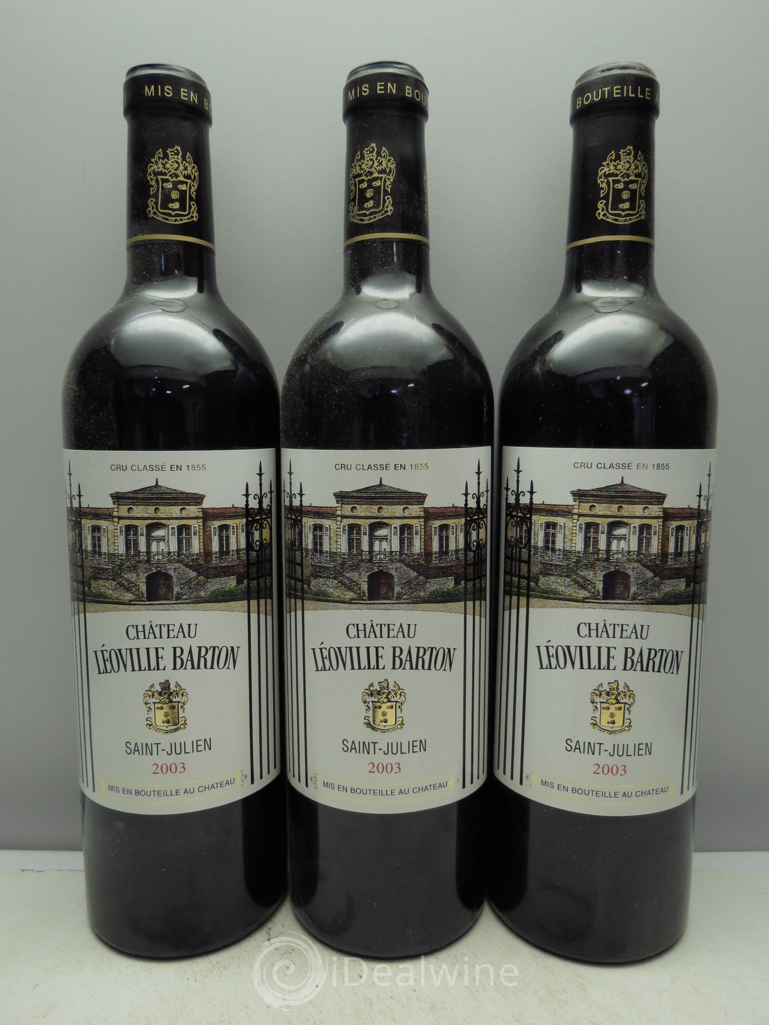 Château Léoville Barton 2ème Grand Cru Classé 2003 - Lot de 3 bouteilles - 0