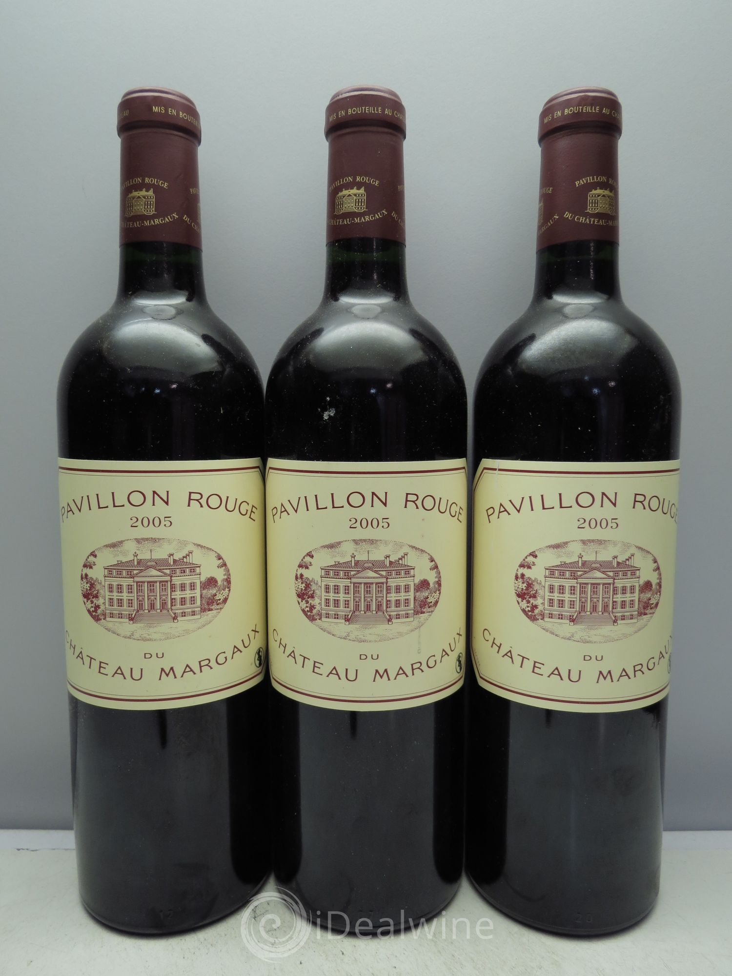 Pavillon Rouge du Château Margaux Second Vin 2005 - Lot de 3 bouteilles - 0
