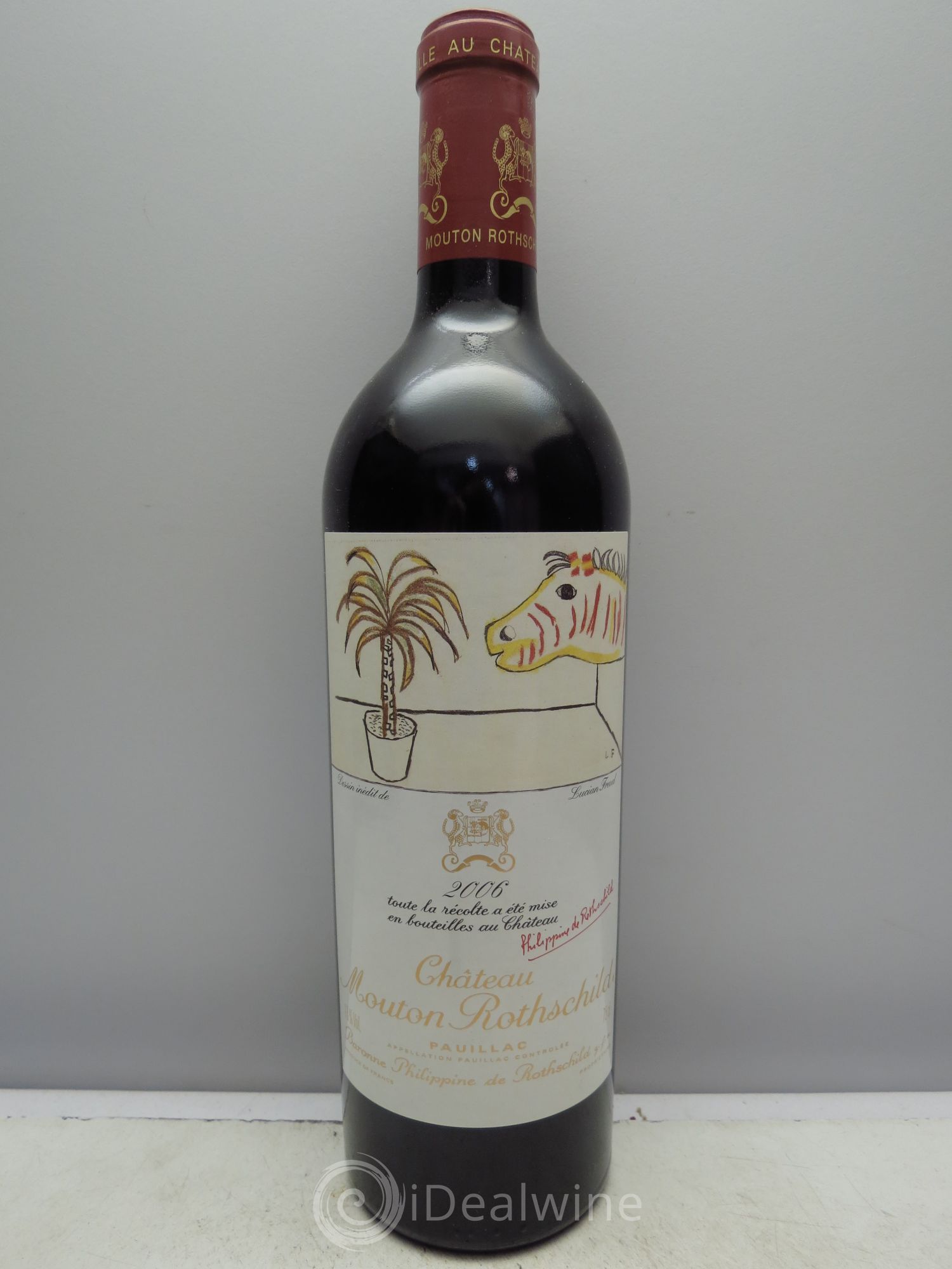 Château Mouton Rothschild 1er Grand Cru Classé 2006 - Lot de 1 bouteille - 0