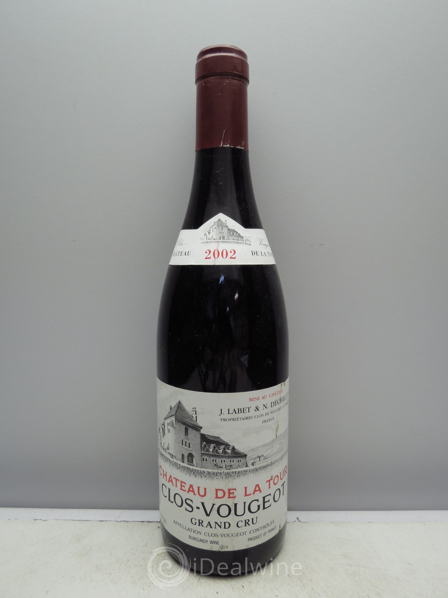 Clos de Vougeot Grand Cru Château de La Tour 2002 - Lot de 1 bouteille - 0
