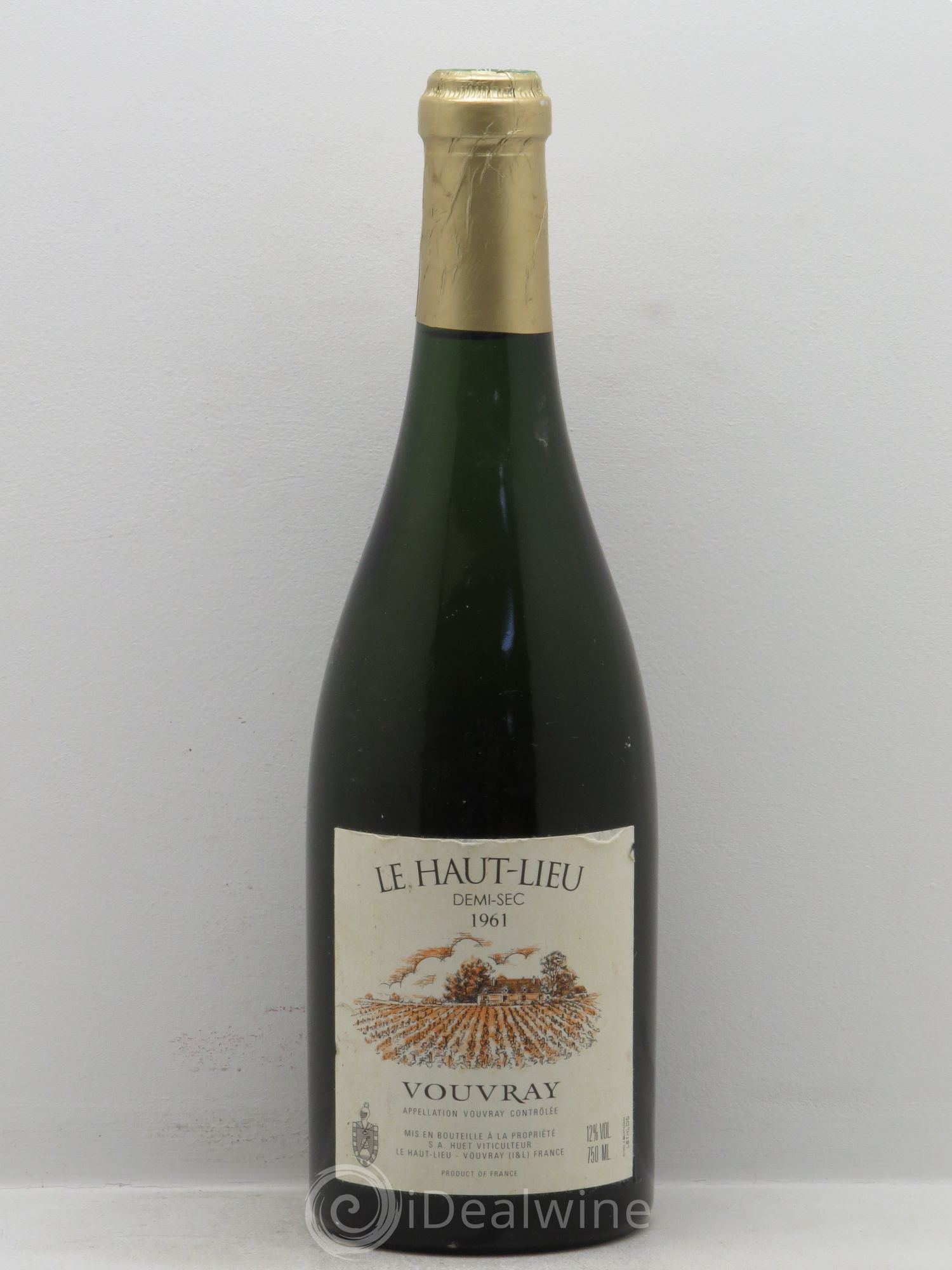 Vouvray Le Haut-Lieu Demi-Sec Domaine Huet 1961 - Lot de 1 bouteille - 0