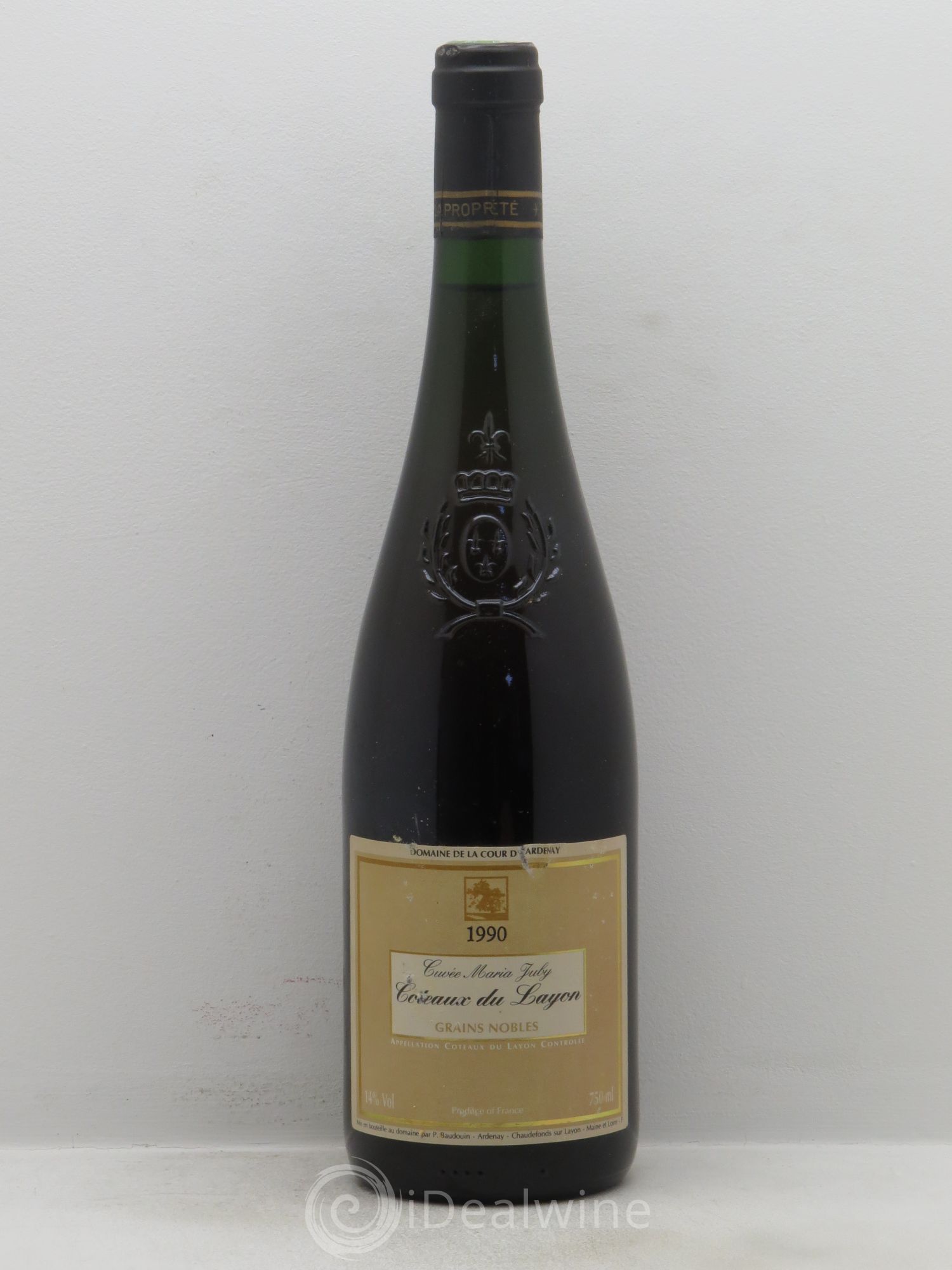 Coteaux du Layon Cuvée Maria Juby Grains Nobles P.Baudoin 1990 - Lotto di 6 bottiglie - 0