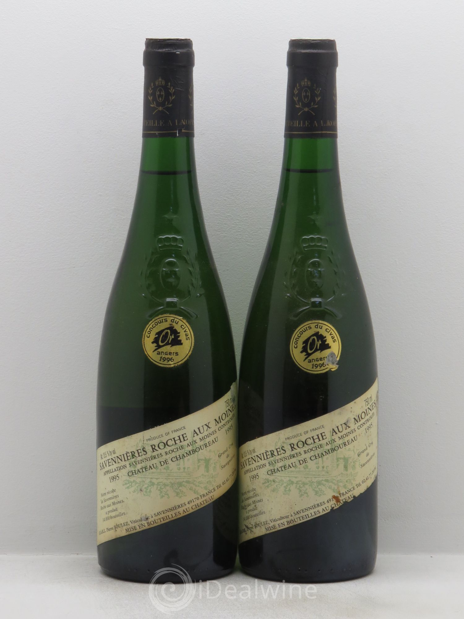 Savennières Roche Aux Moines 1995 - Lot de 2 bouteilles - 0