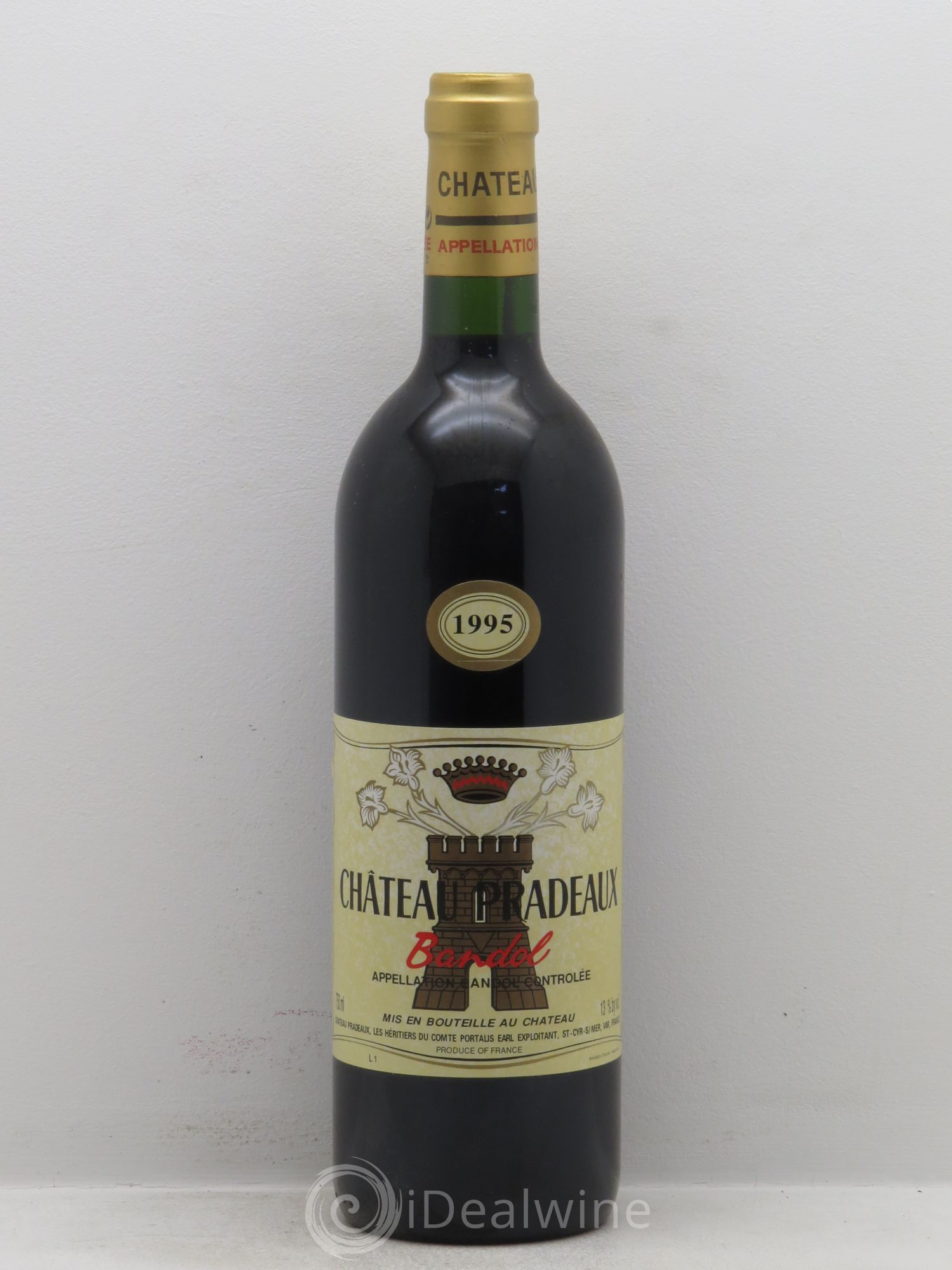 Bandol Château Pradeaux Famille Portalis 1995 - Lot de 1 bouteille - 0