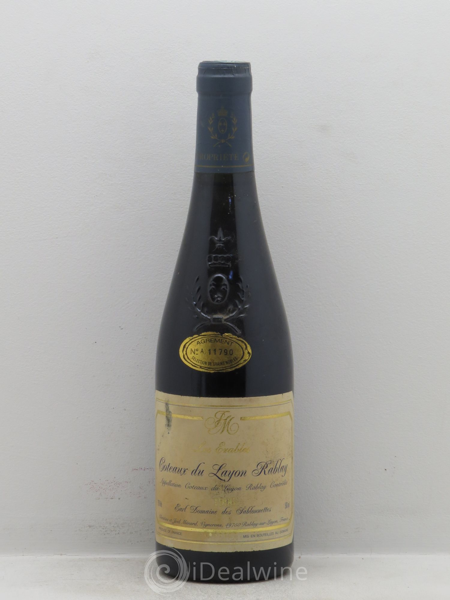 Coteaux du Layon Rablay Les Erables Domaine des Sablonnettes (50cl) (sans prix de réserve) 1996 - Lotto di 1 bottiglia - 0