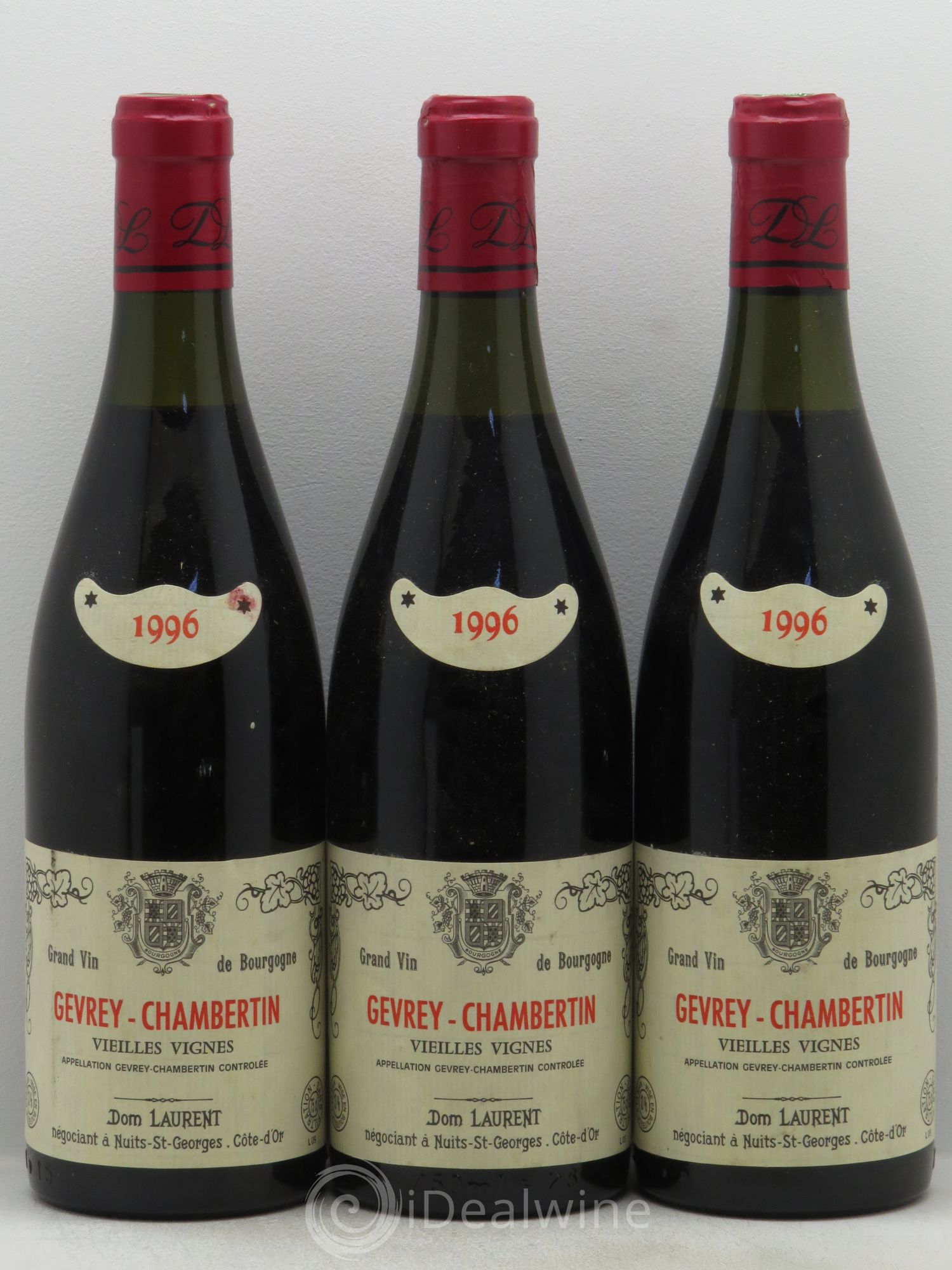 Gevrey-Chambertin Vieilles vignes Dominique Laurent 2000 - Lot de 3 bouteilles - 0