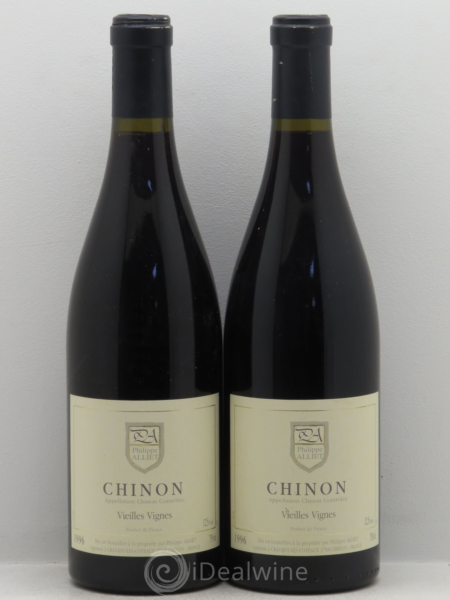 Chinon Vieilles Vignes Philippe Alliet 1996 - Lot de 2 bouteilles - 0